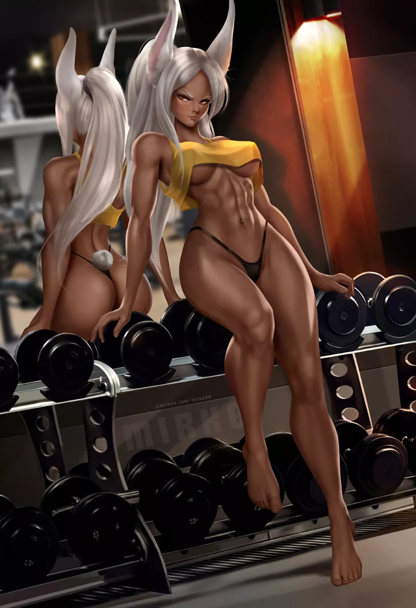 Miruko at the gym (Felox08) [My Hero Academia]