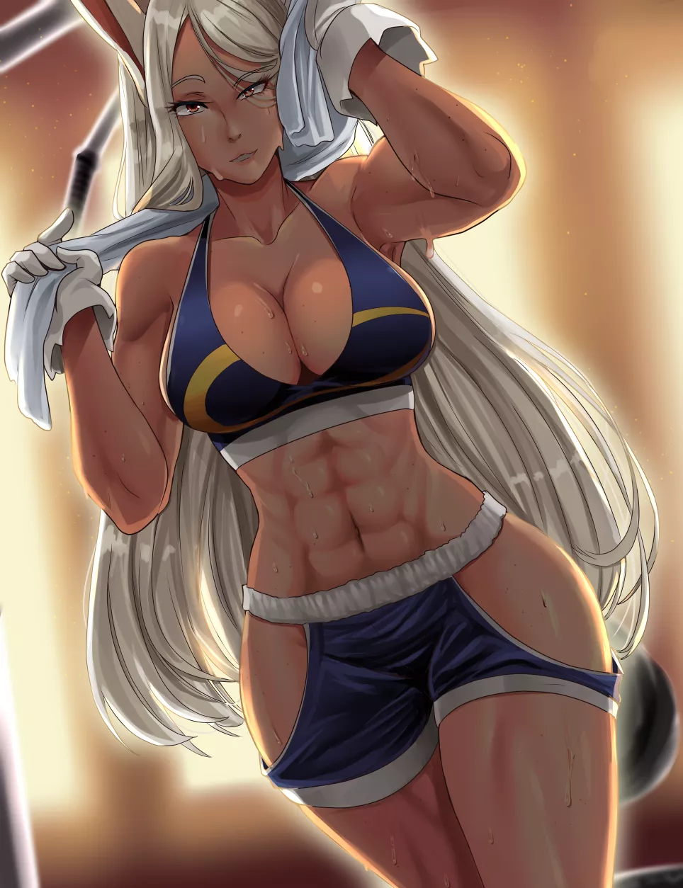 Miruko heading to the showers