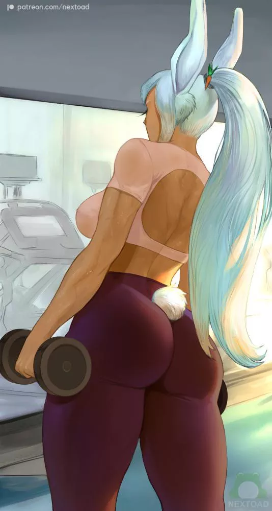 Miruko working out (nextoad)