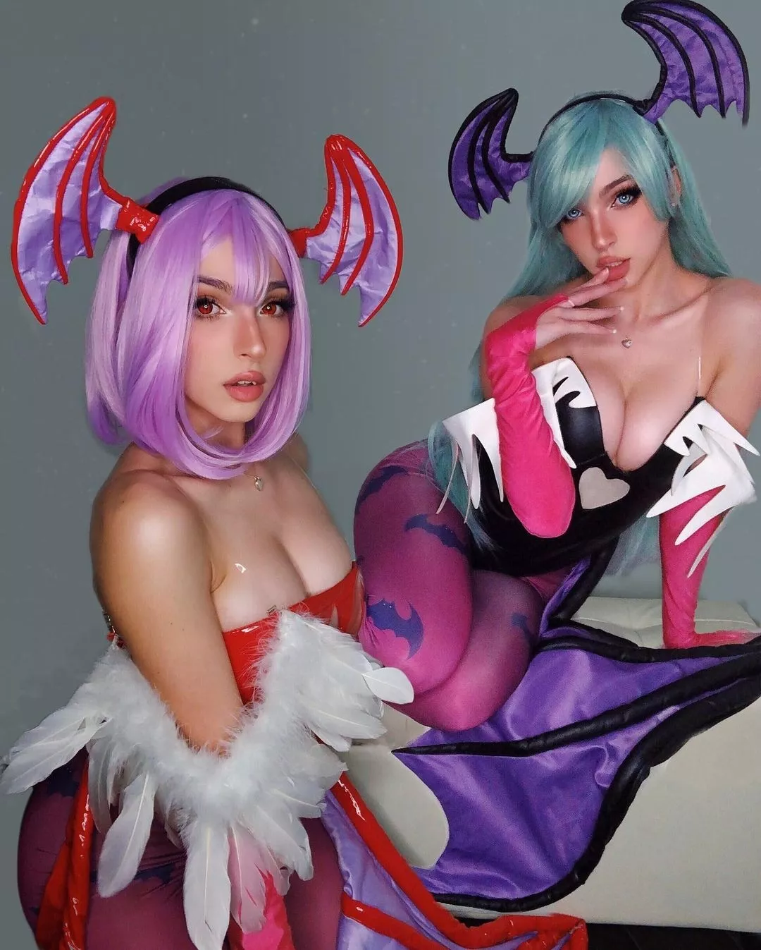 missbrocosplay as Lilith and Morrigan