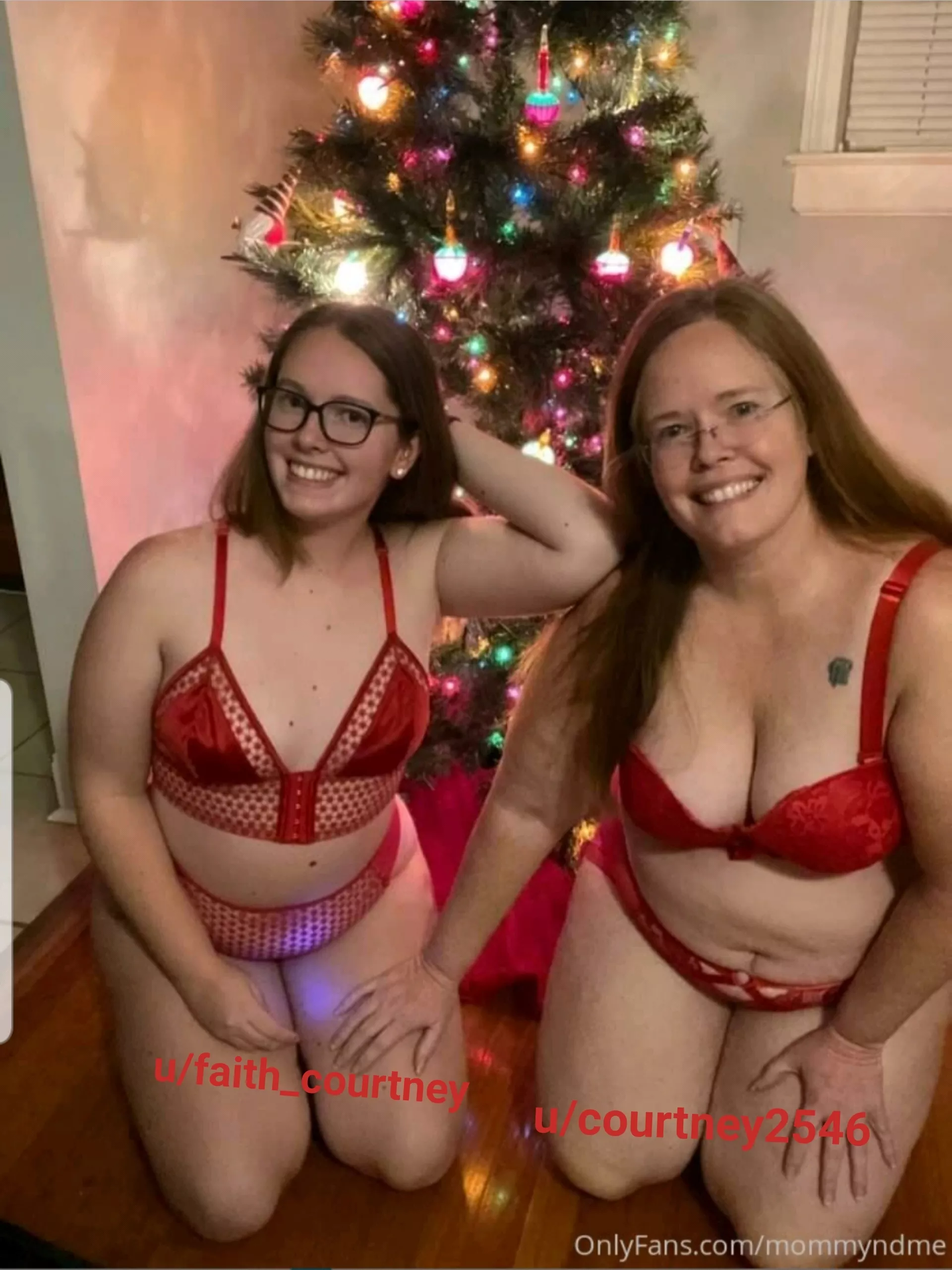 Mom 47 & Daughter 20. Who wants to help us finish decorating the tree.