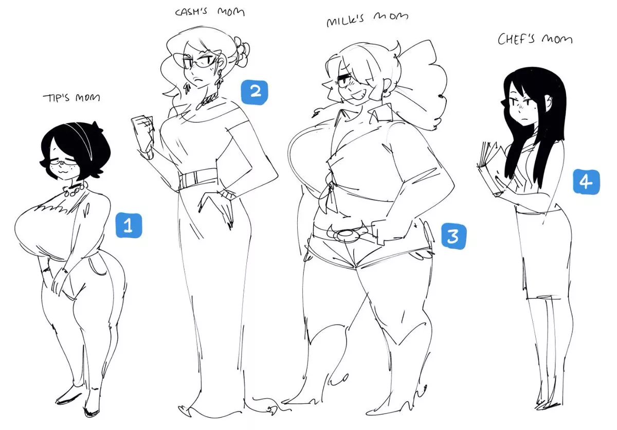 Mom Lineup (gats) [Tips' Mom, Cash's Mom, Milk's Mom, Chef's Mom]