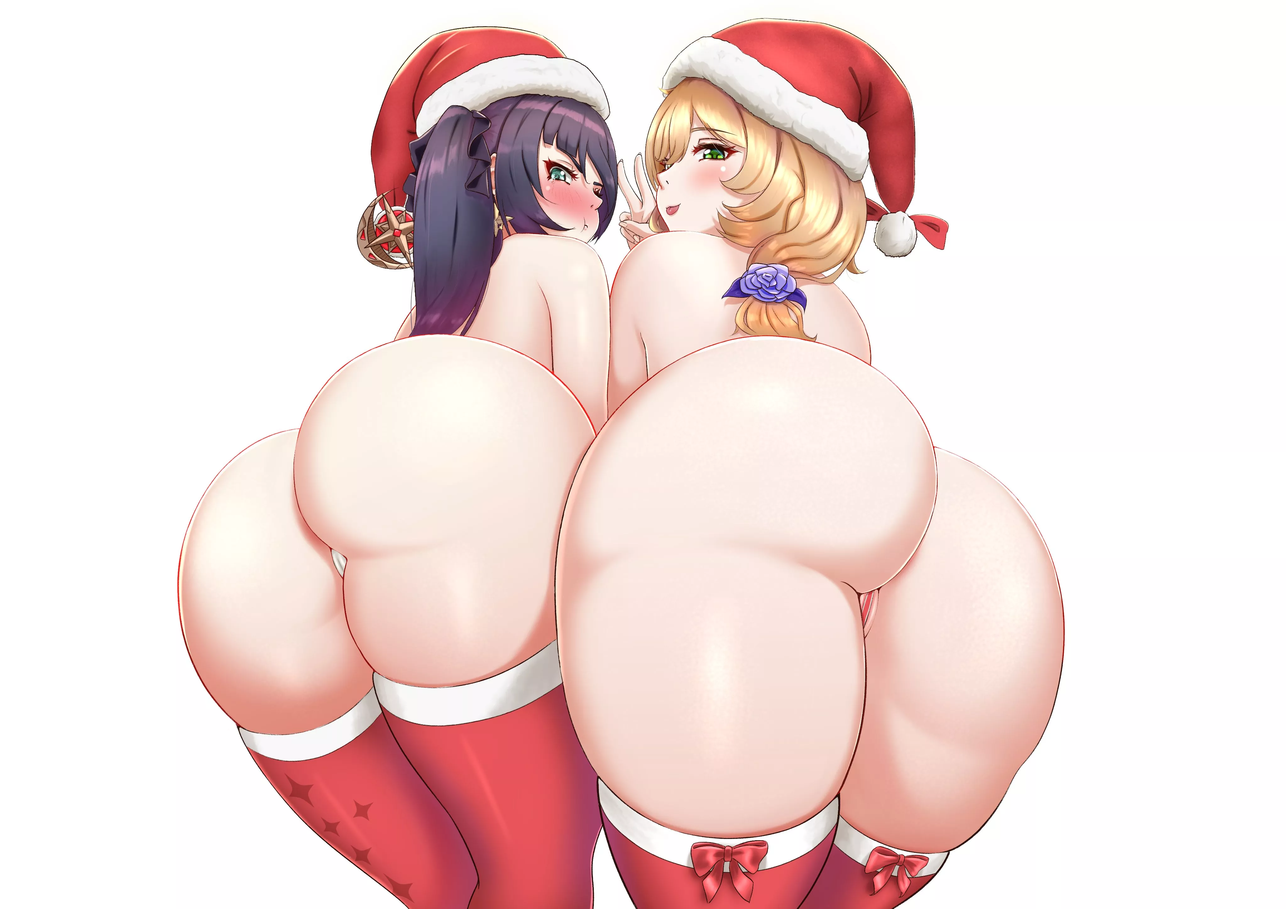 Mona and Lisa preparing for Christmas