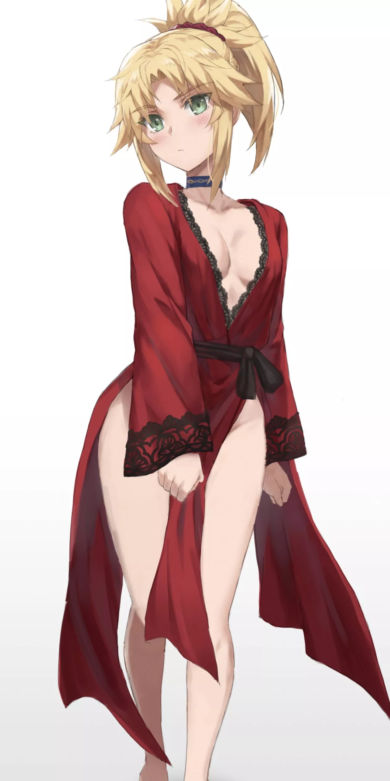 Mordred is sexy in her nightgown