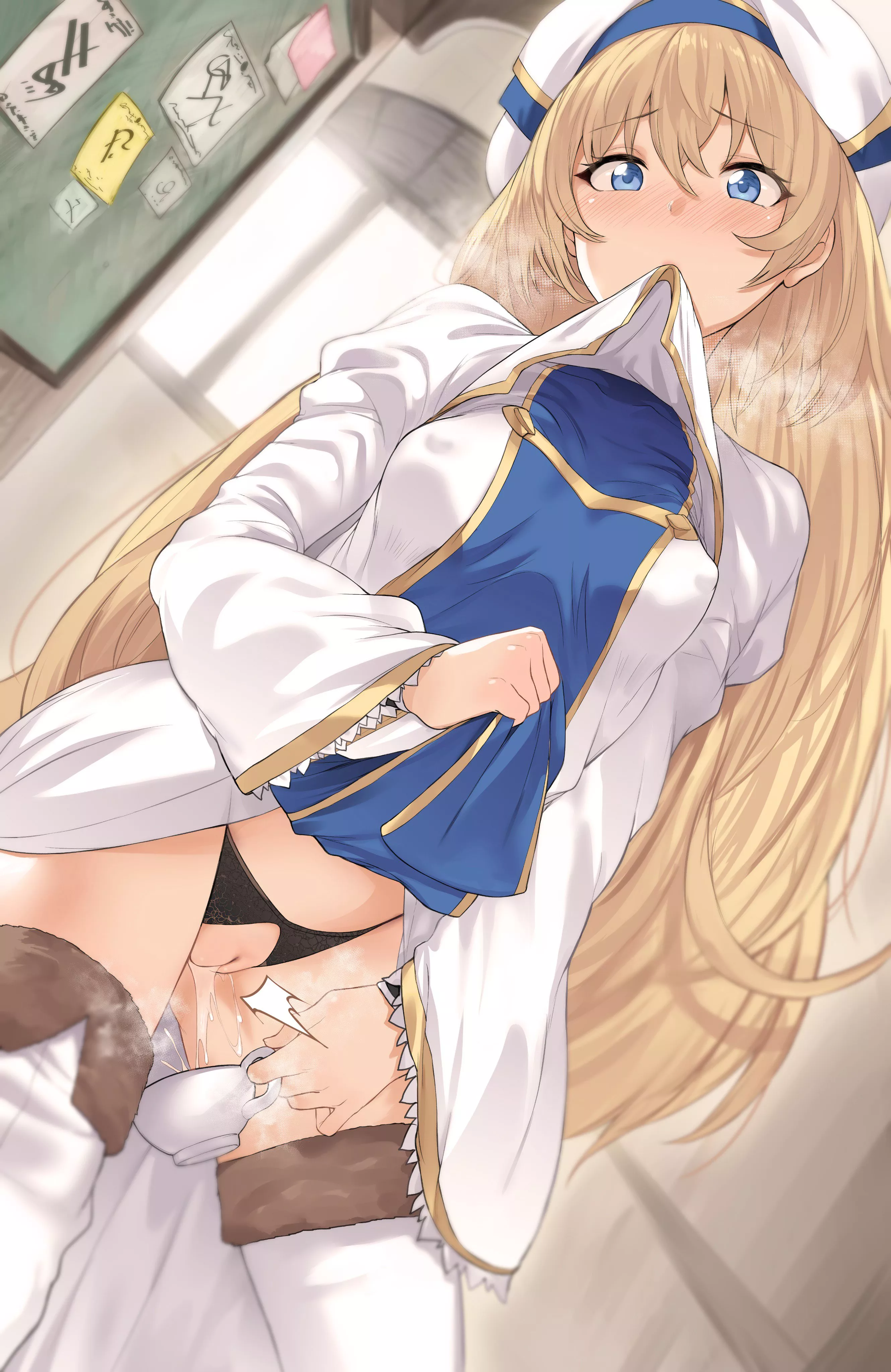 More cup peeing feat. Priestess (Hews) [Goblin Slayer]