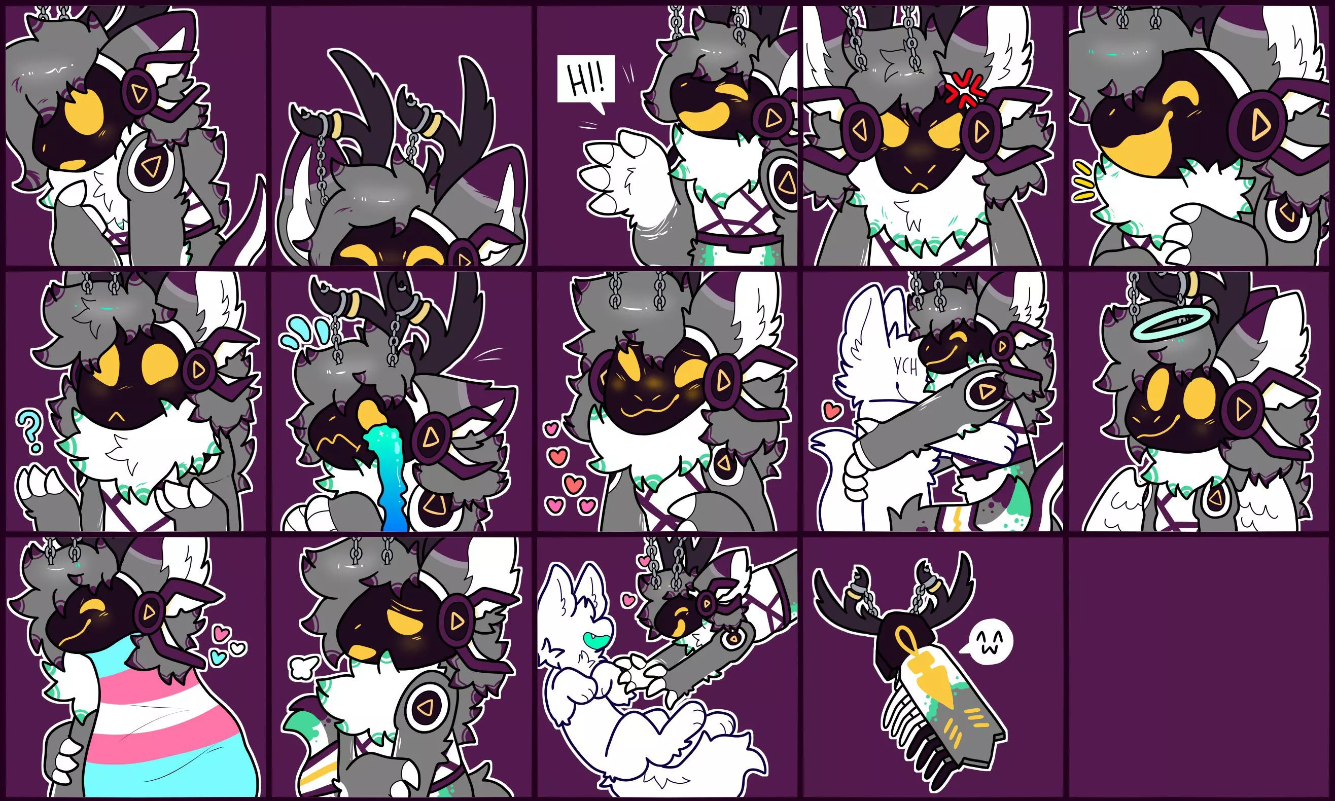 MORE proto stickers - this is my thing now i think hahaha <comm for persephone art by me @spookyfoxinc on twitter>