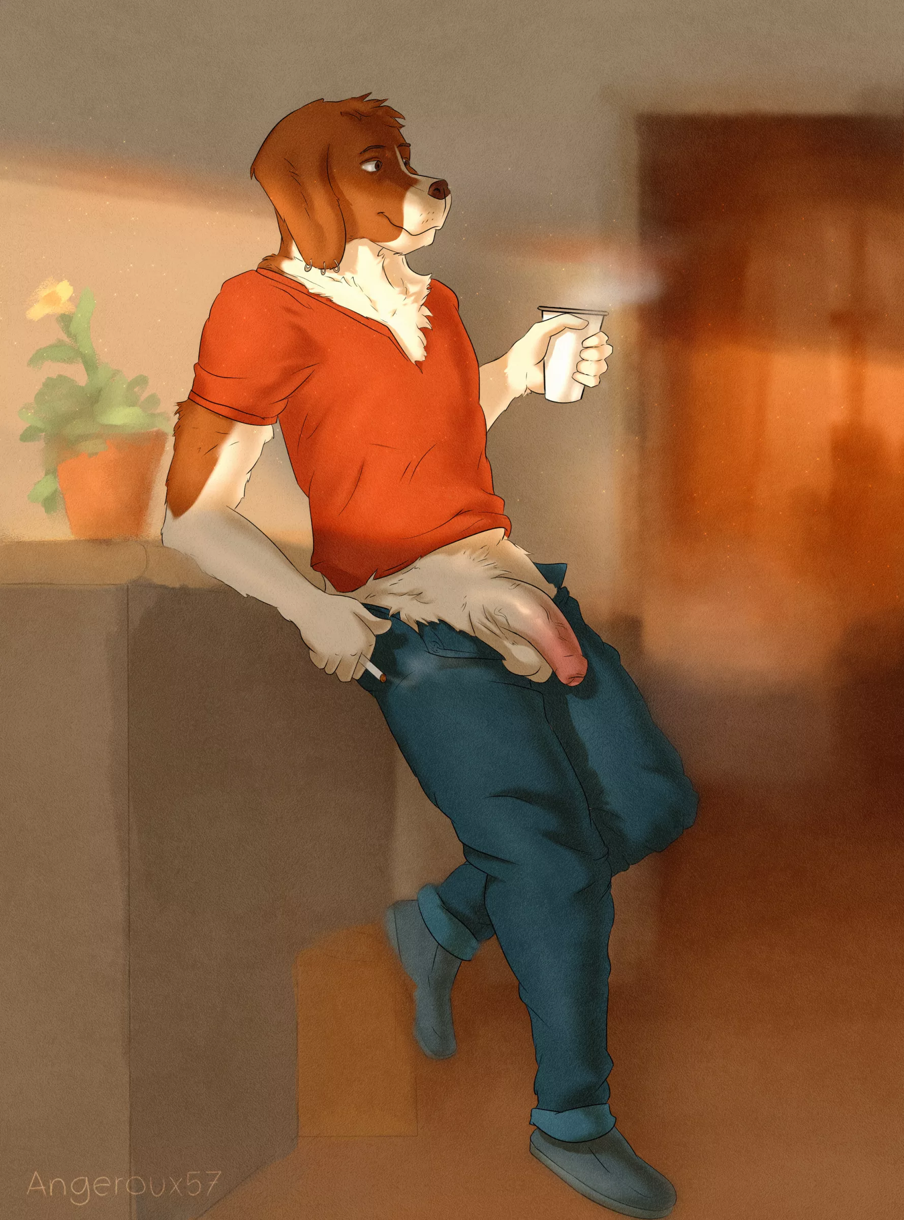 Morning Routine - Art by me (angeroux57)