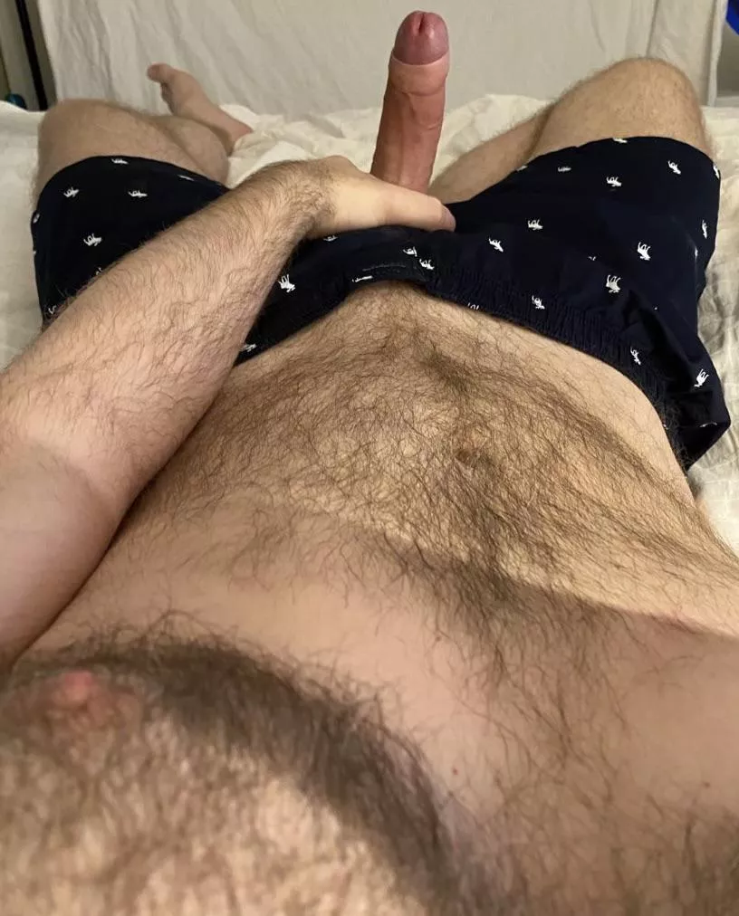 Morning wood in my A&F boxers