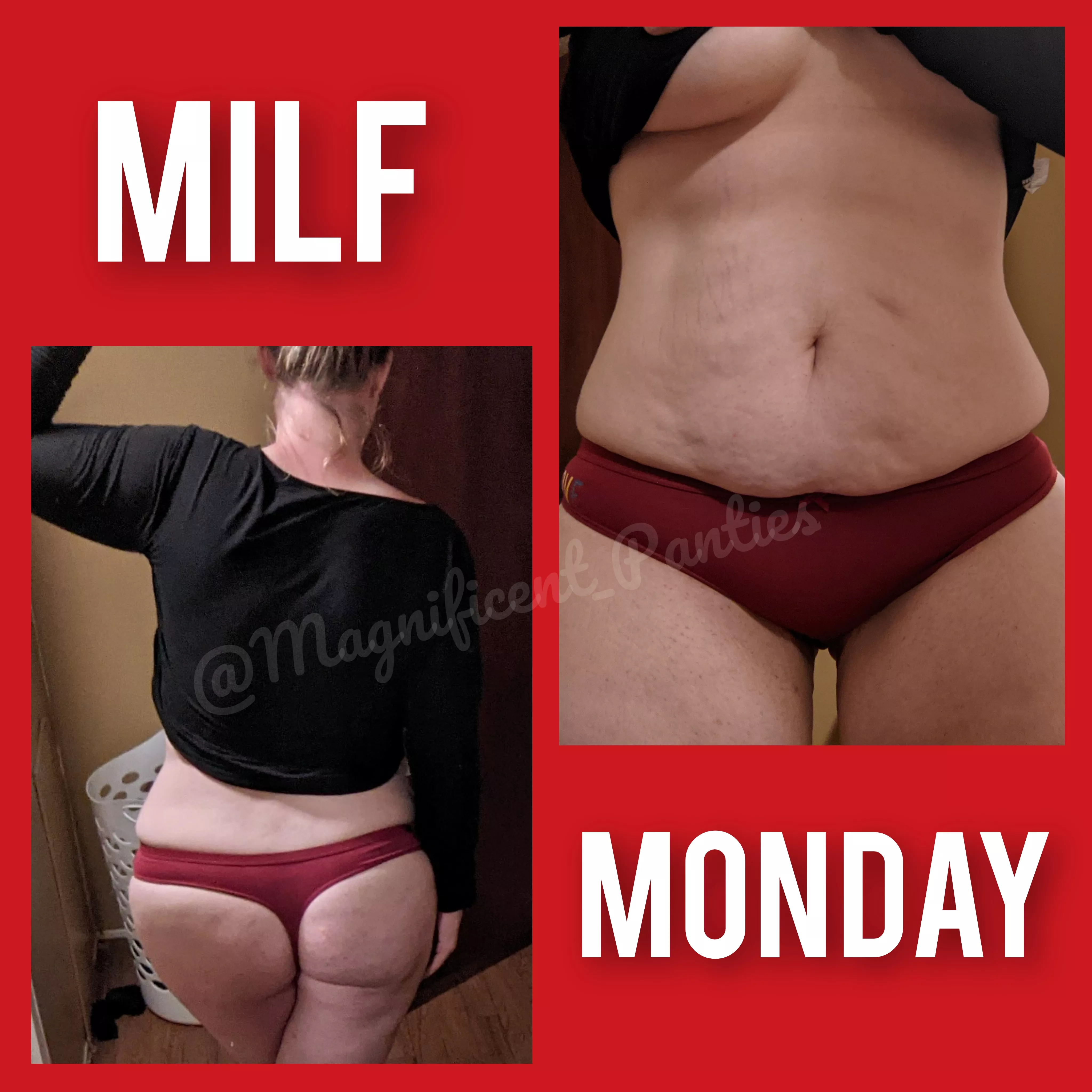 Morning wood?🍆💦 [Selling] ✨ AVAILABLE NOW✨ Lactating MILF for sexting sessions, live pics, video clips, GFE, and more.🖤 Worn items also available for sale- including red cotton thong featured here.‼️Fetish Friendly‼️DM or KIK M3GNIFI