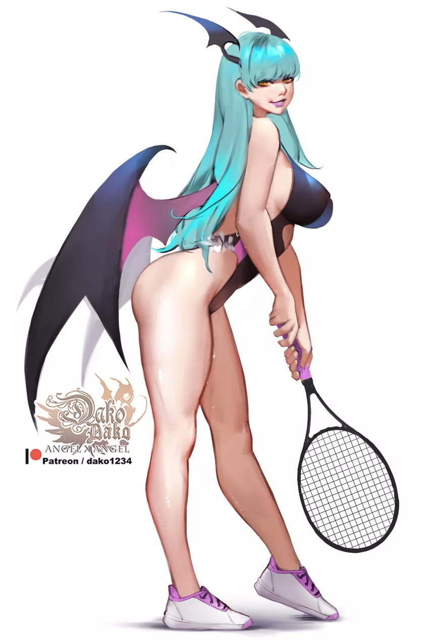 Morrigan is ready for a tennis match