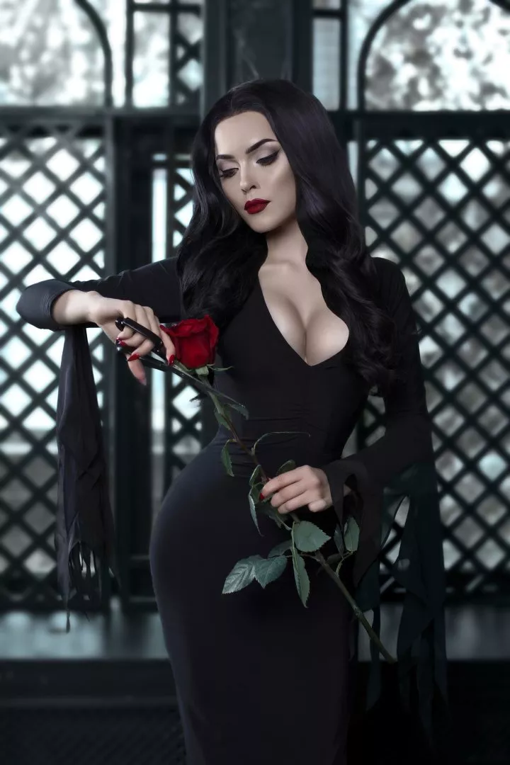 Morticia Addams by sladkoslava