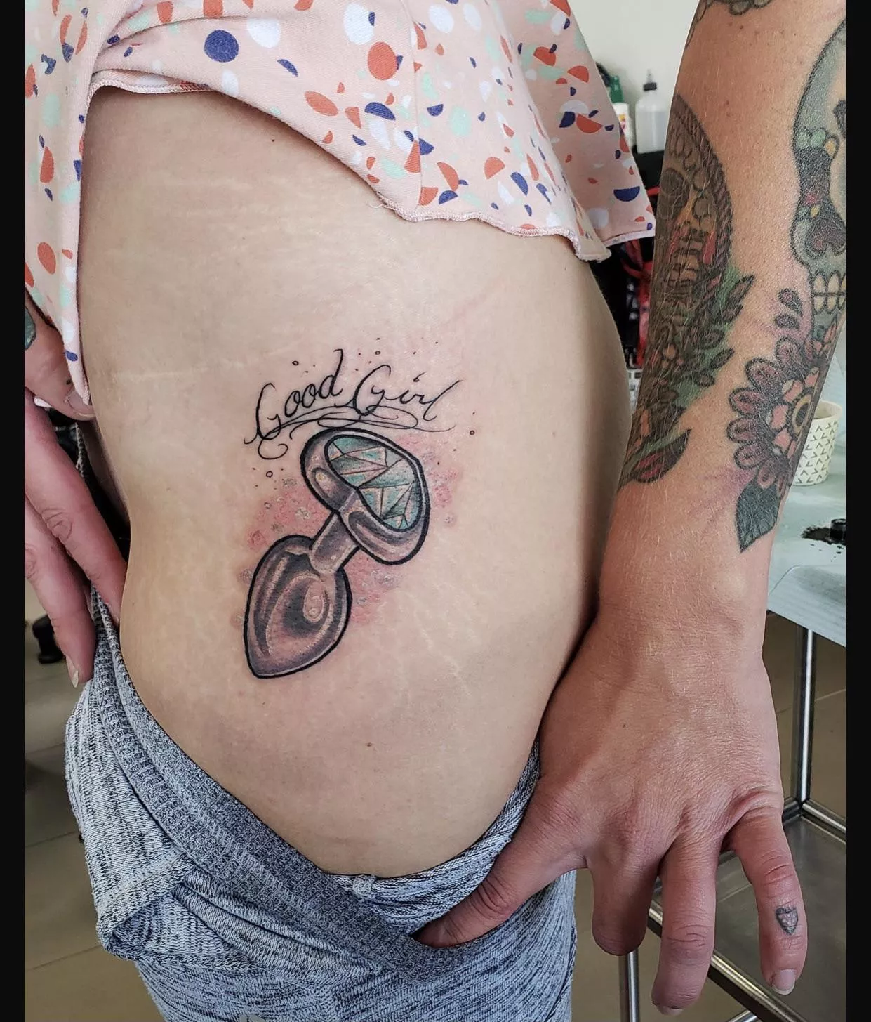 Most out there tattoo I’ve seen on someone not in porn. Just a normal married nurse…