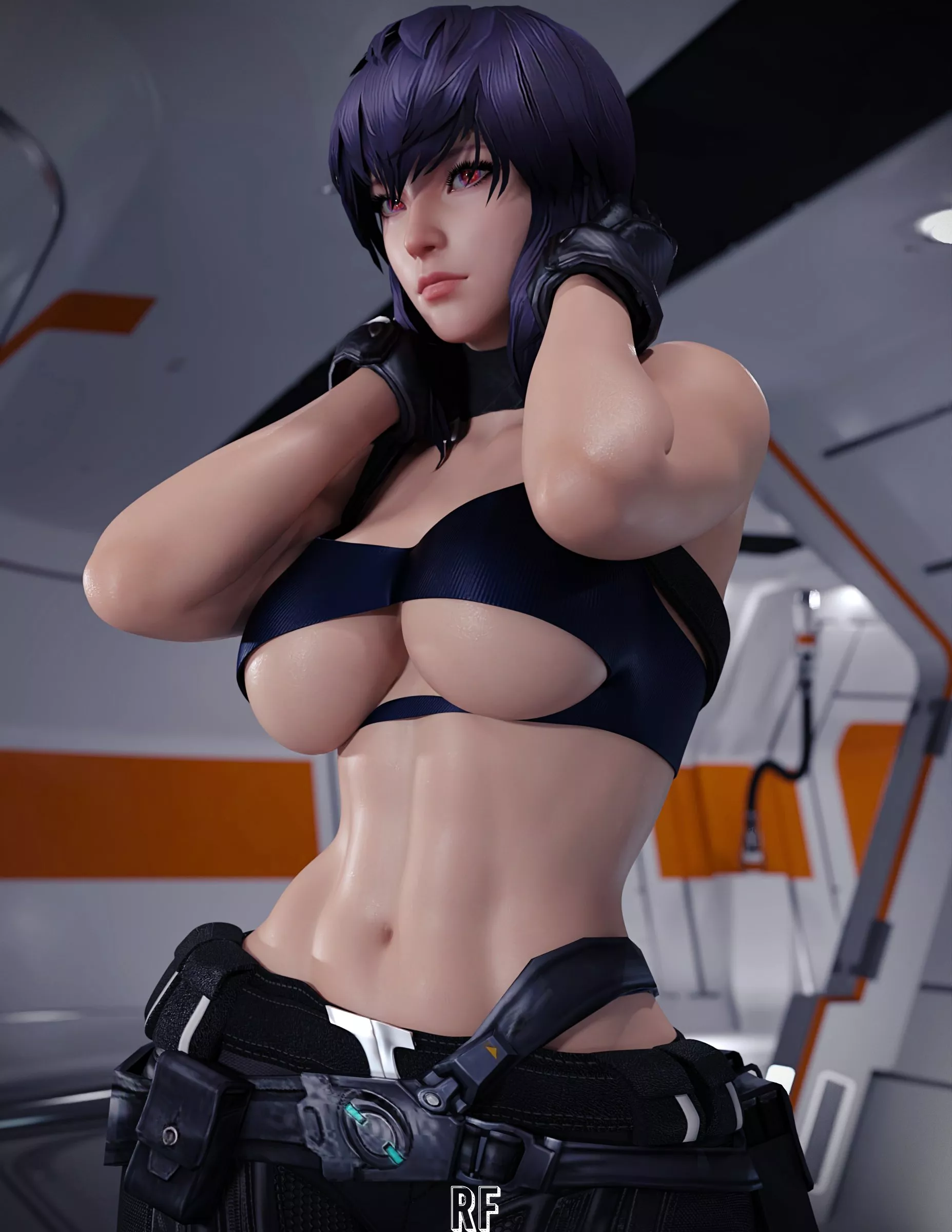 Motoko (Rude Frog) [Ghost in the Shell]