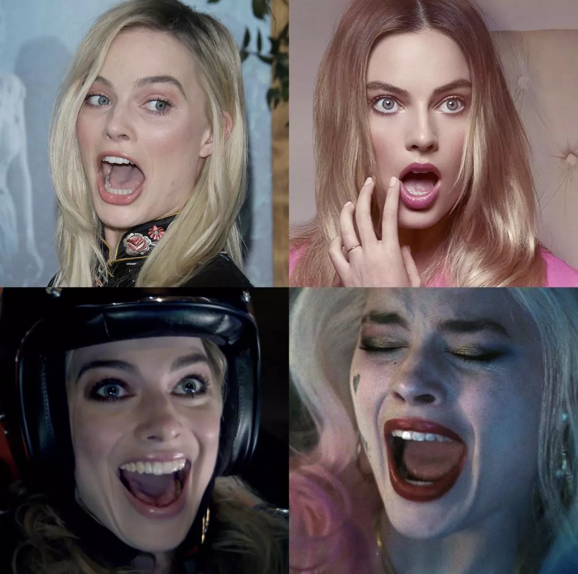 mouth open margot robbie