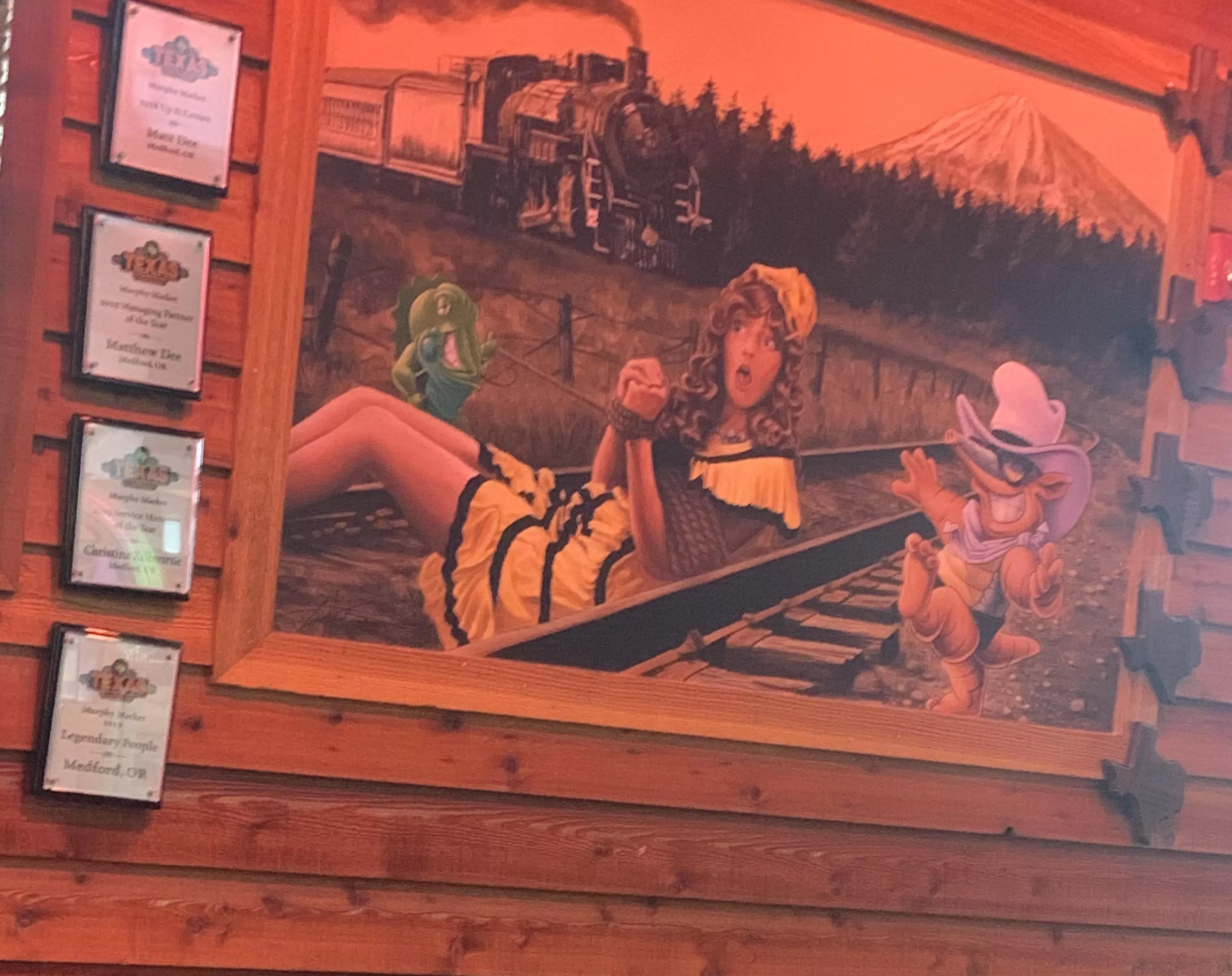 Mural in my local Texas Roadhouse