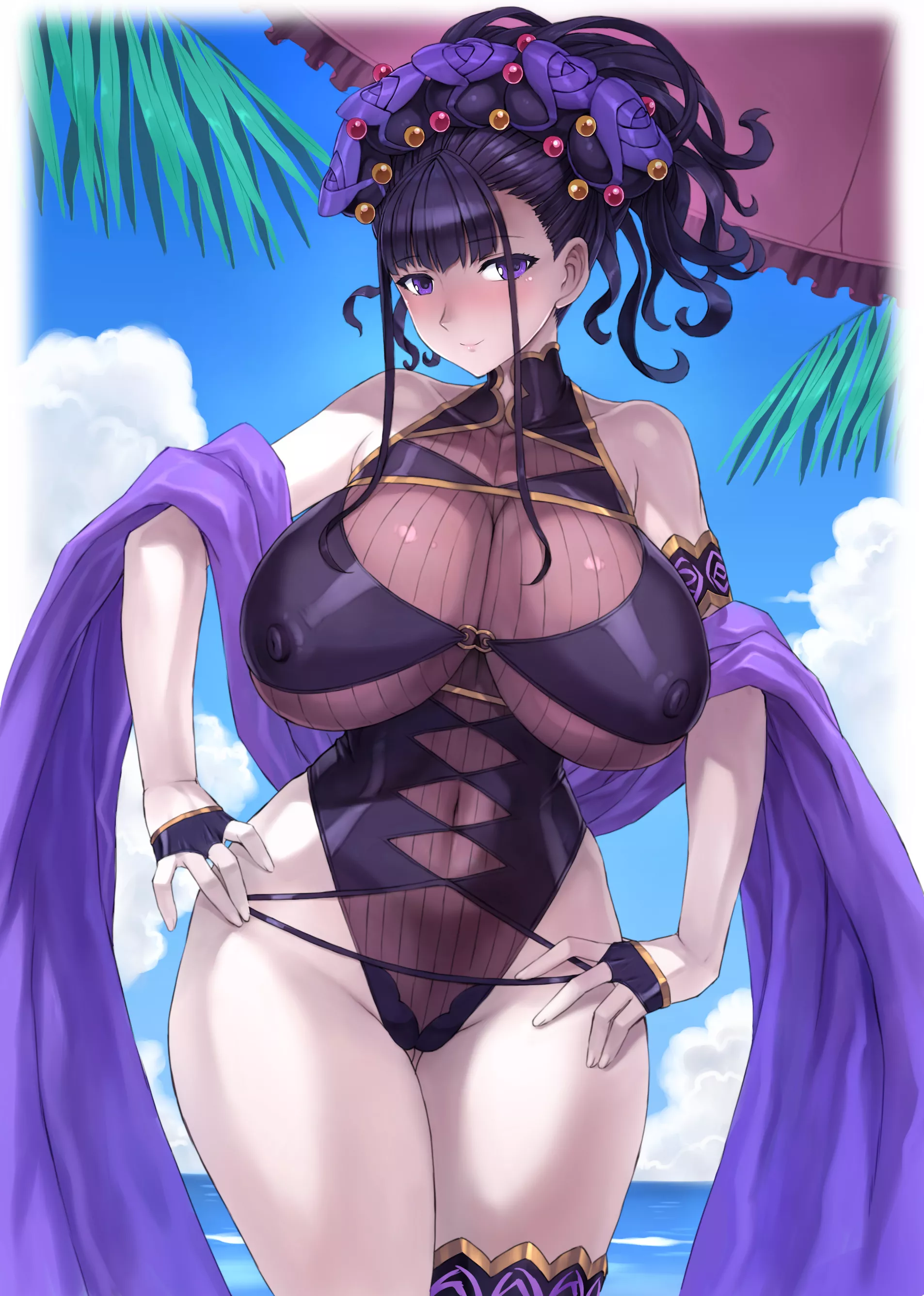 Murasaki Shikibu Swimsuit MILF (Mogudan) [Fate]