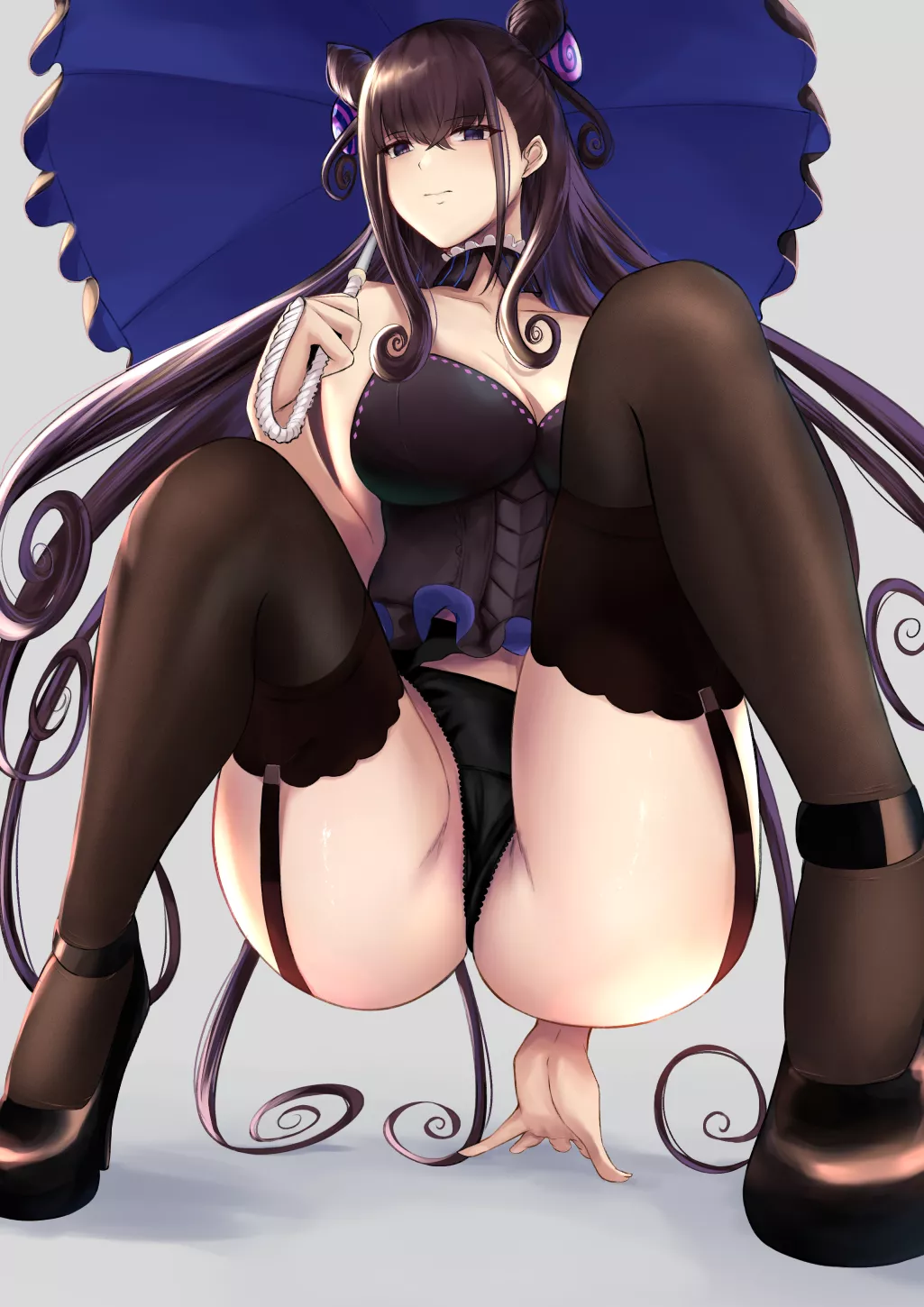 Murasaki Shikibu thighs from below [Fate GO]