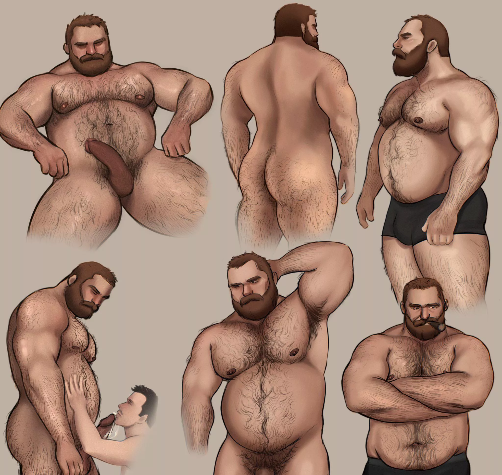 Muscle Bear (Twitter: @SMA1_ART_)