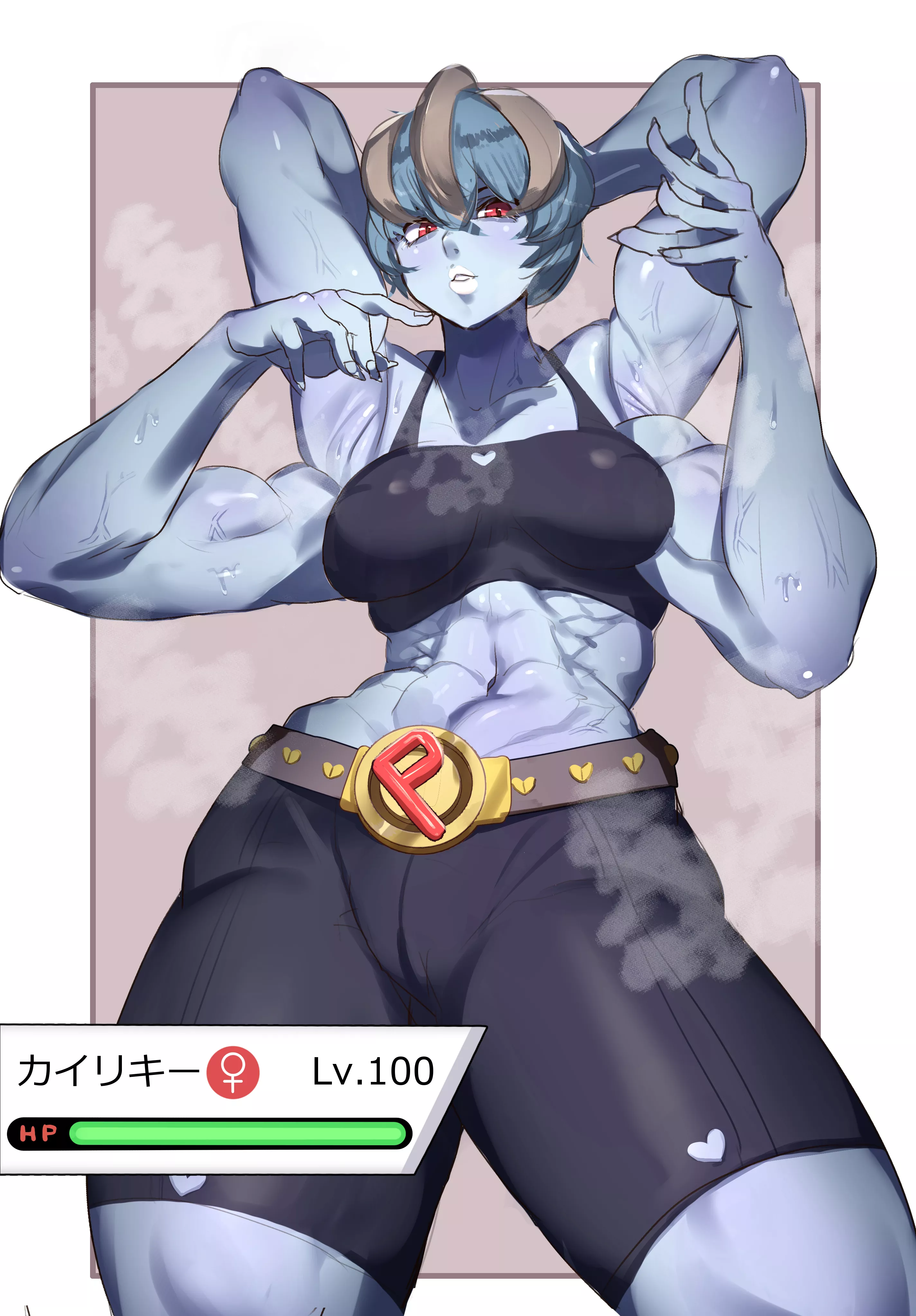 Muscle Girl Machamp (@kikimihukuri)