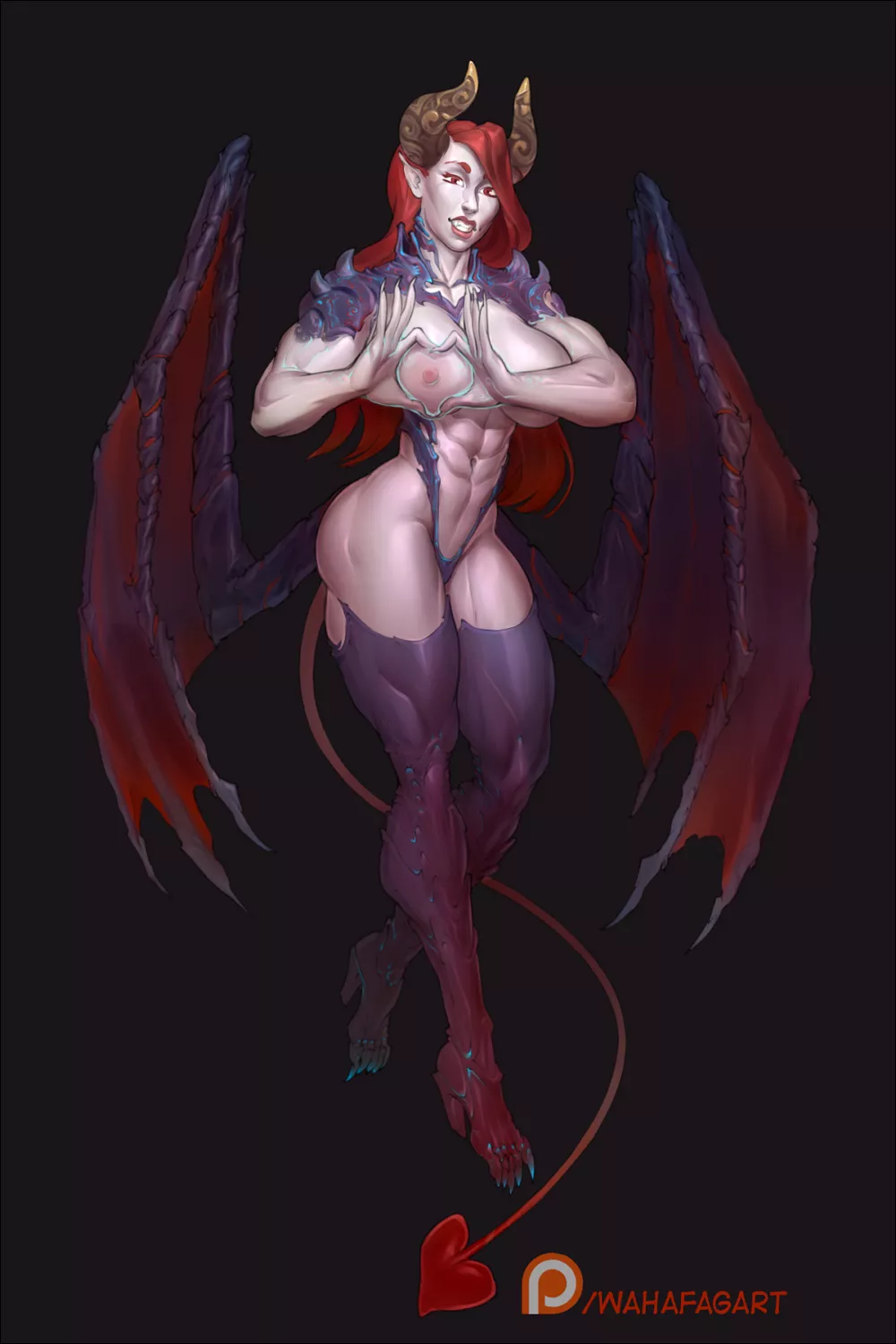 Muscle succubus Double by Wahafagart / ZionAlexiel