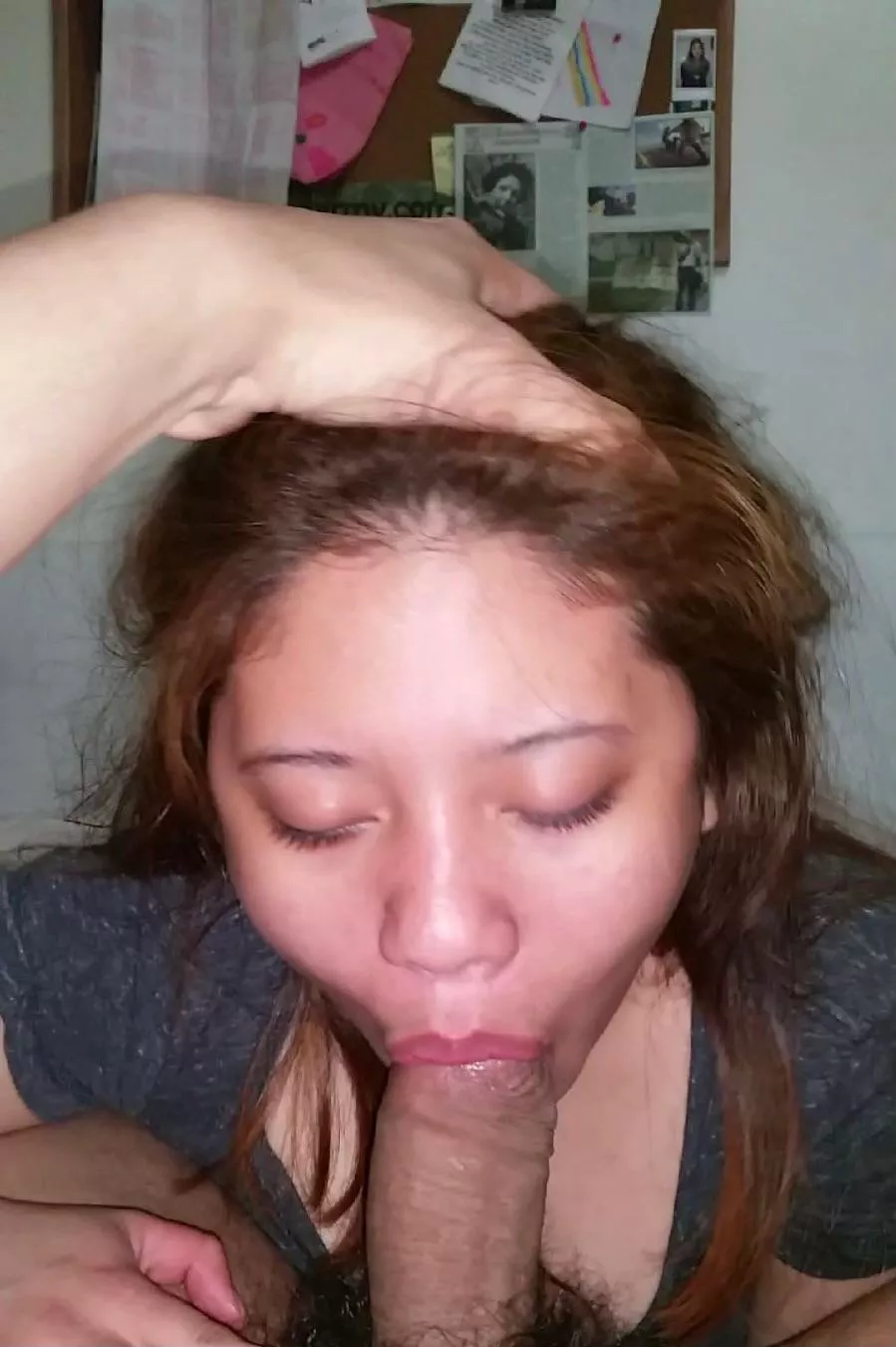 My 27 year old Filipina wife loves giving blowjobs, no matter who’s listening upstairs.