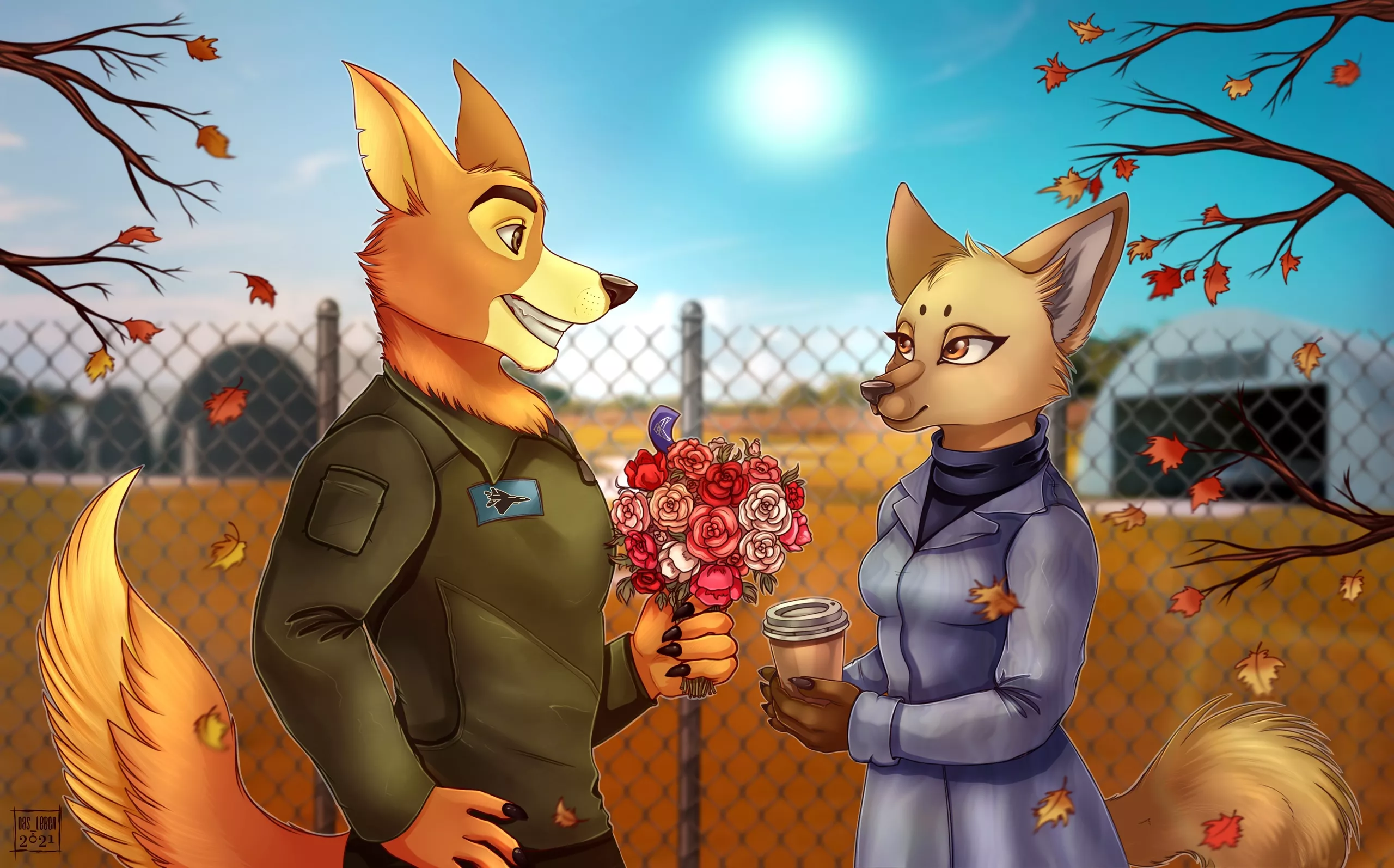 My AU version of Don Karnage (Talespin) with his to-be fiance, Vivianne - done by Das-Leben, link below