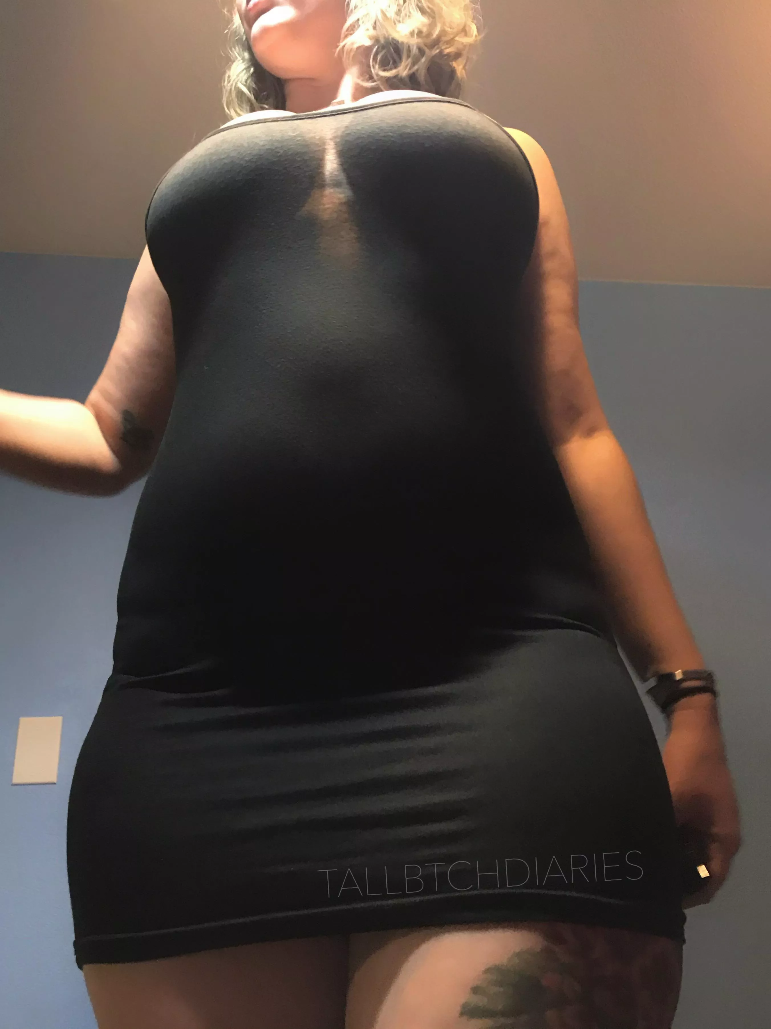 My curvy body makes this dress see thru ♡ should I wear it out??