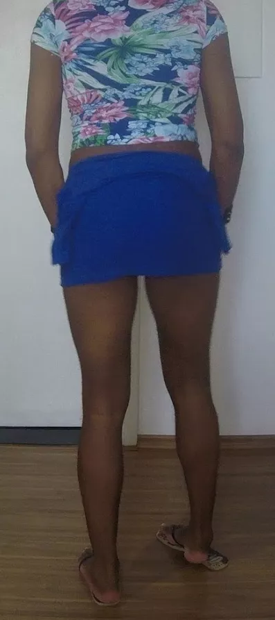 My cute blue skirt🤩