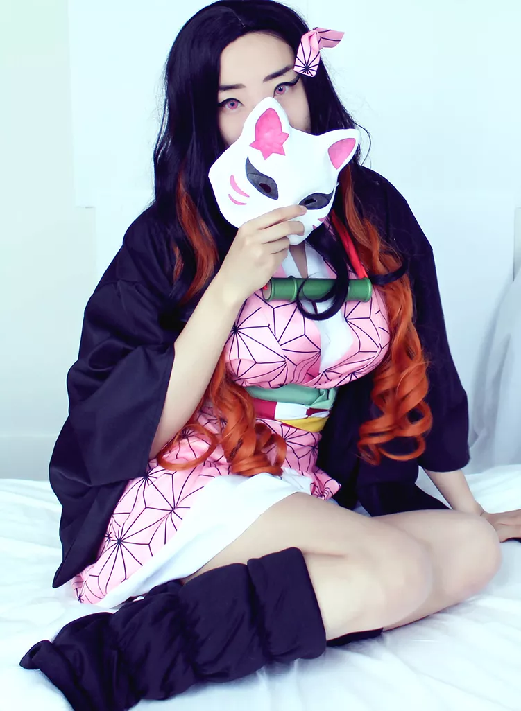 My Demon Slayer Nezuko Cosplay and Homemade Mask