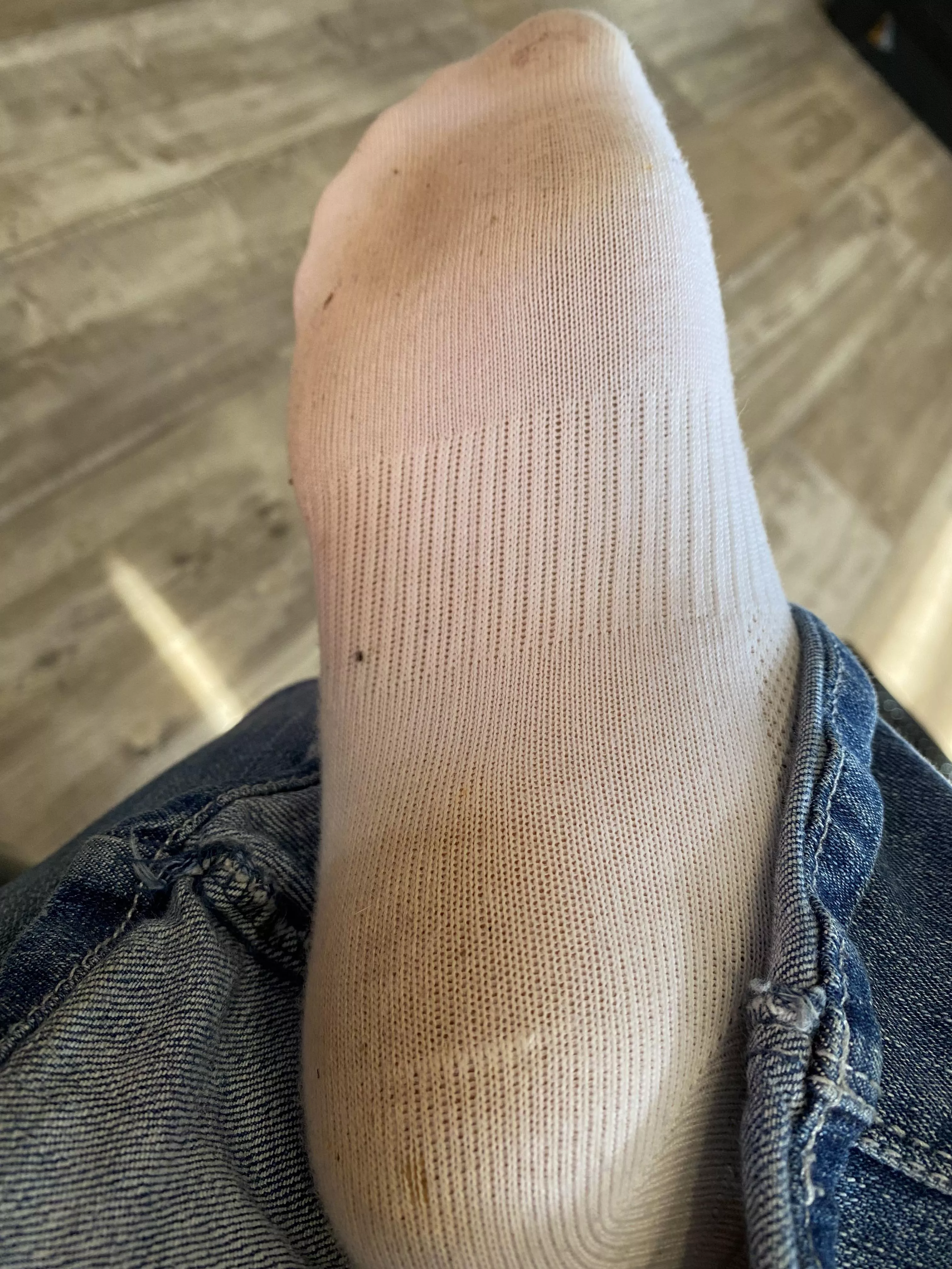 My dirty white socks!