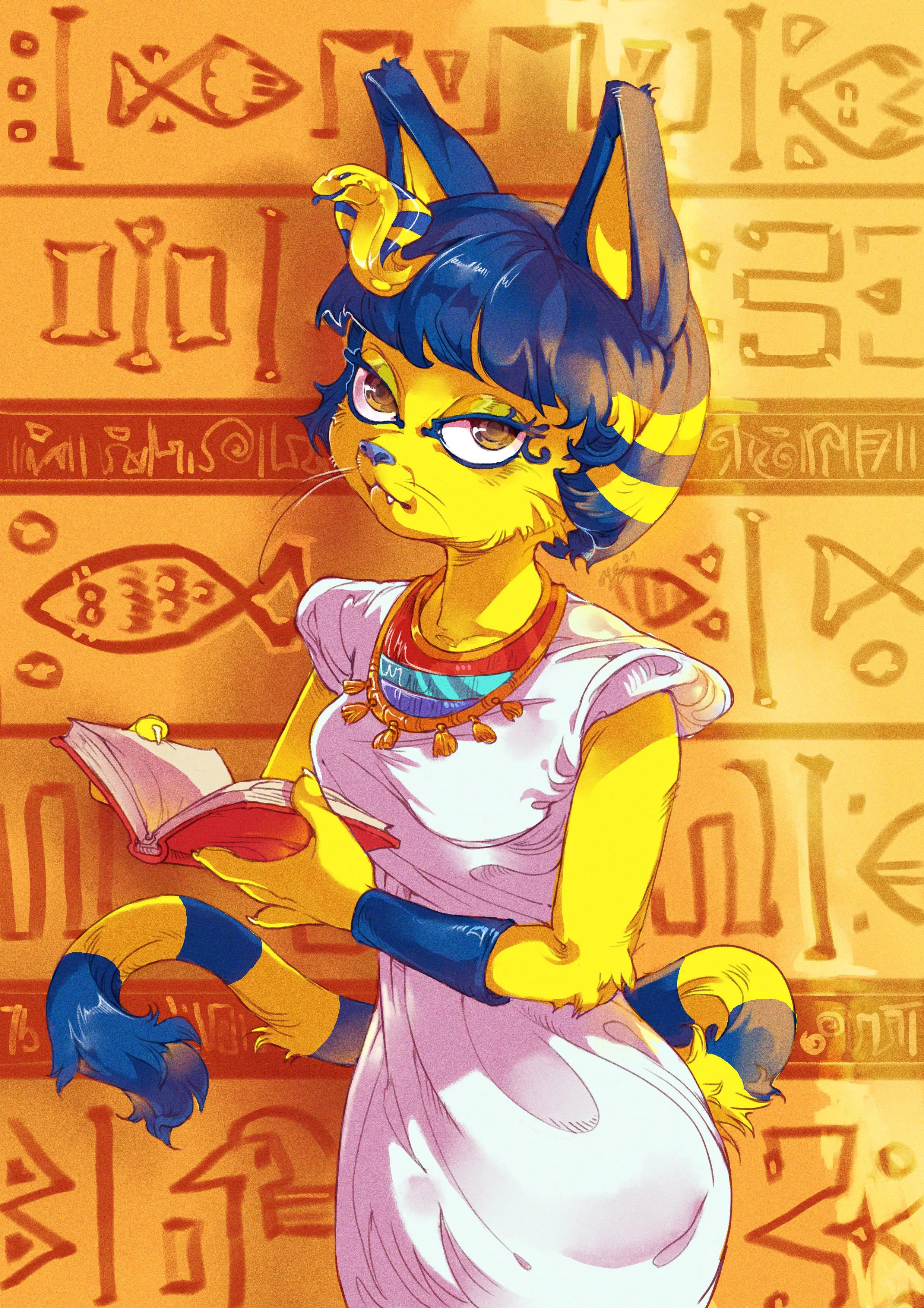 My fanart of the Egyptian kitty cat