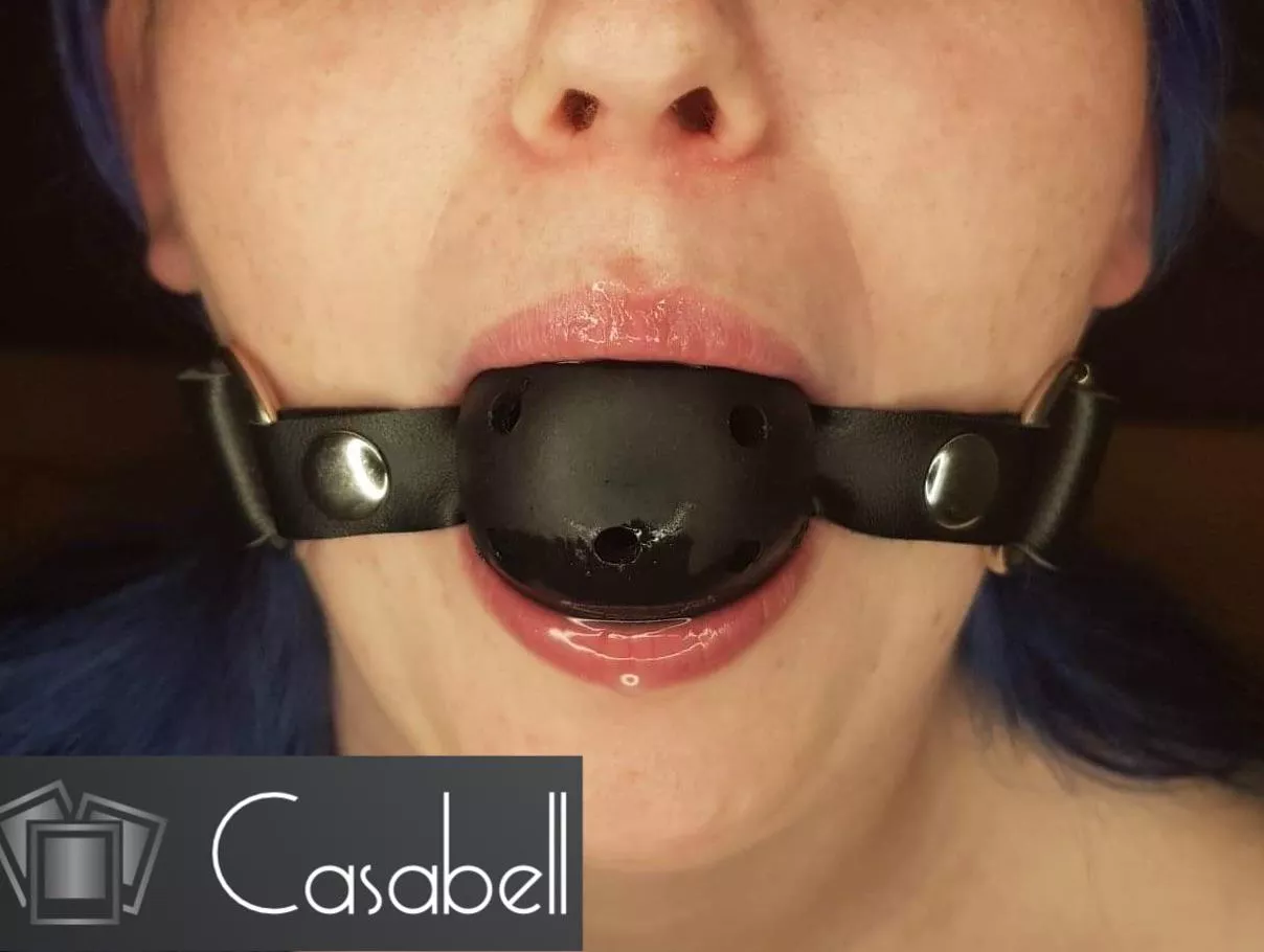 My first ball gag he started me off kind 😅😉