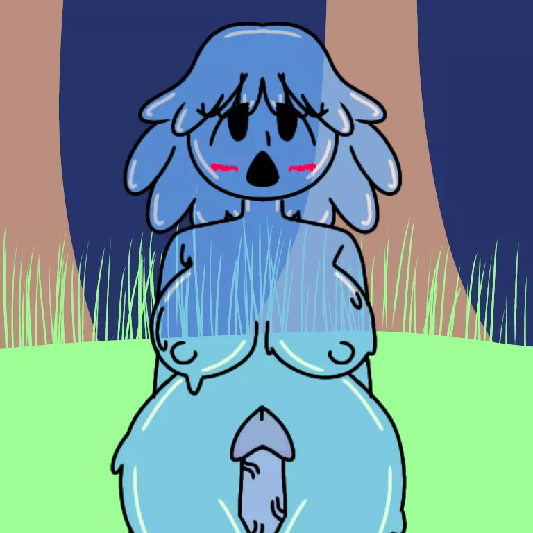 My first slime girl art