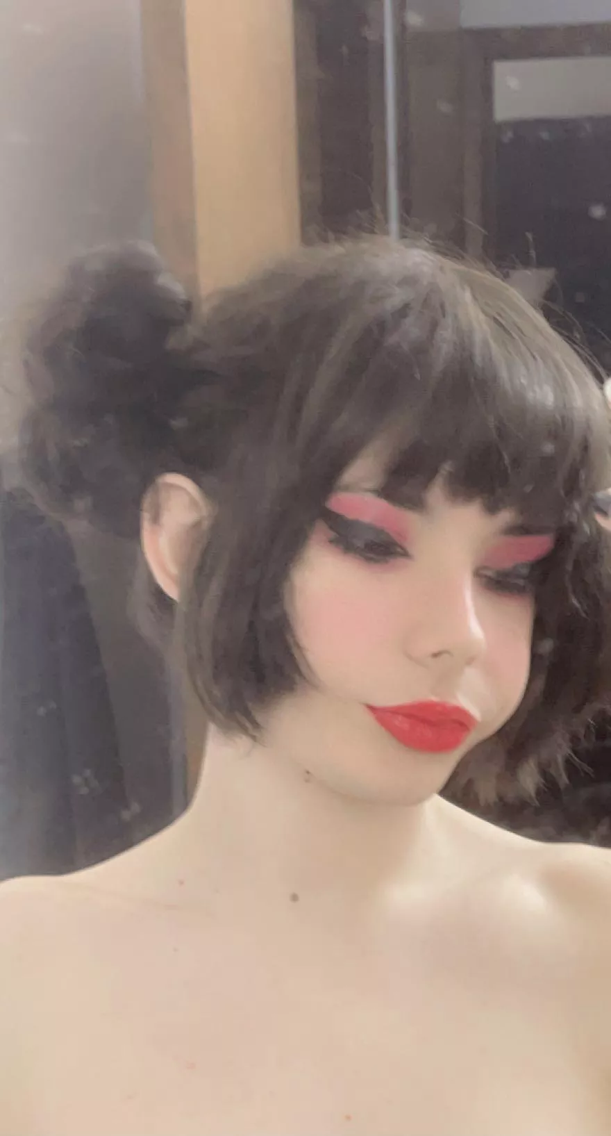 My friend did my makeup 💕🥺 Am I pretty?