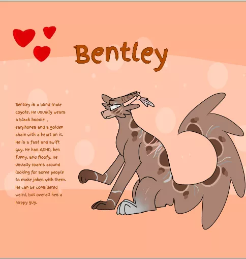 My Fursona Bentley! :3