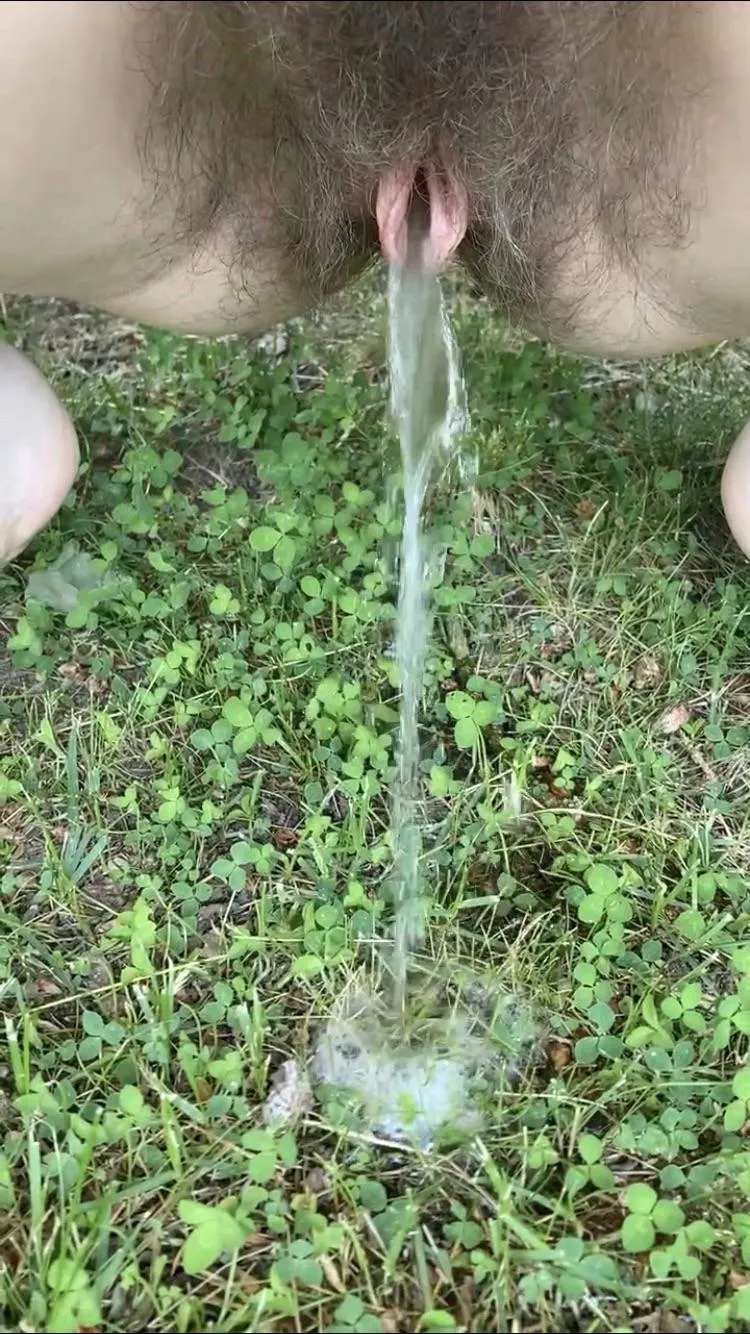 My hairy pussy loves peeing outdoors to complete my natural lifestyle ðŸ’¦ðŸ˜‰ðŸ¥° Would you wanna join?