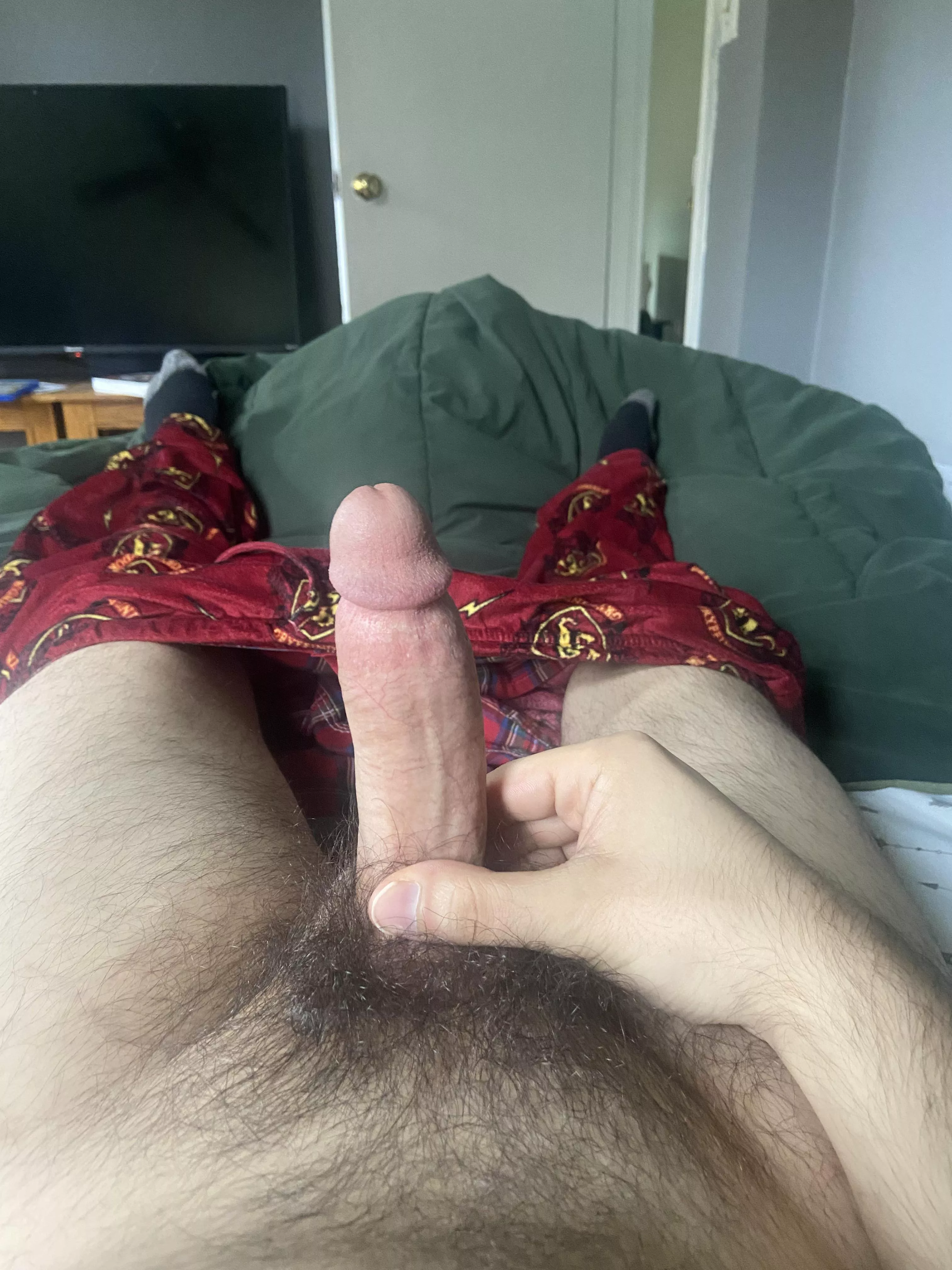 My hairy white cock