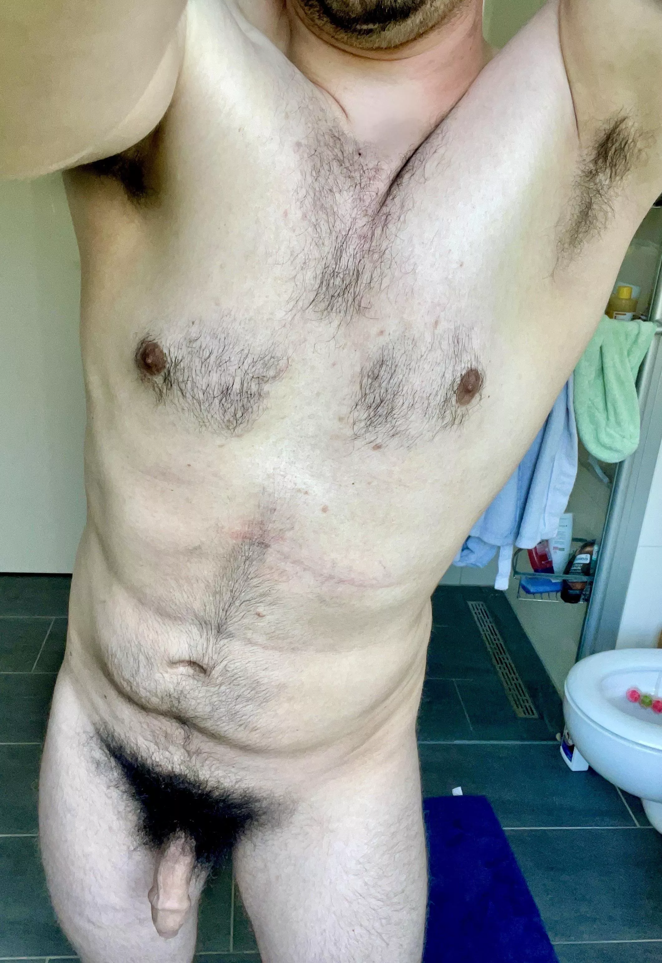 My husbands body - havenâ€™t seen him shaved in 10 years relationship (M31)