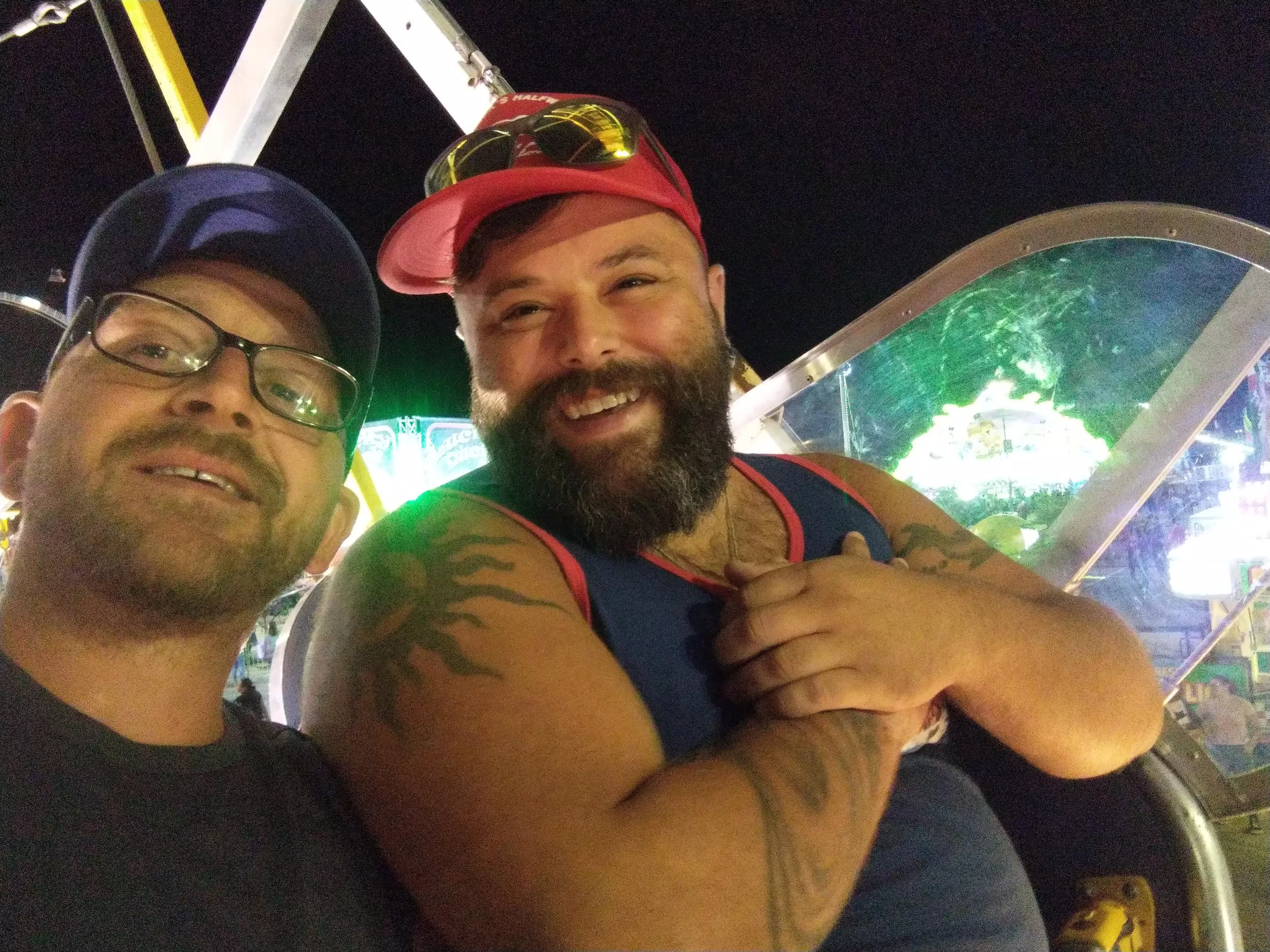 My love and I on the ferris wheel 👨‍❤️‍👨🎡