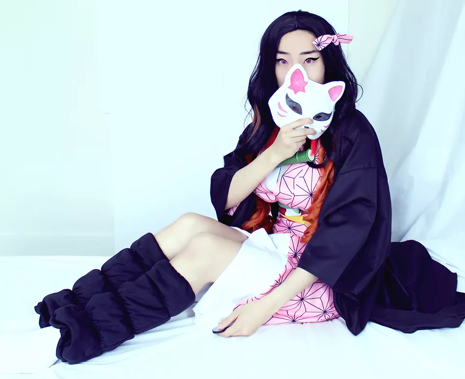 My Nezuko Cosplay and Homemade Warding Mask