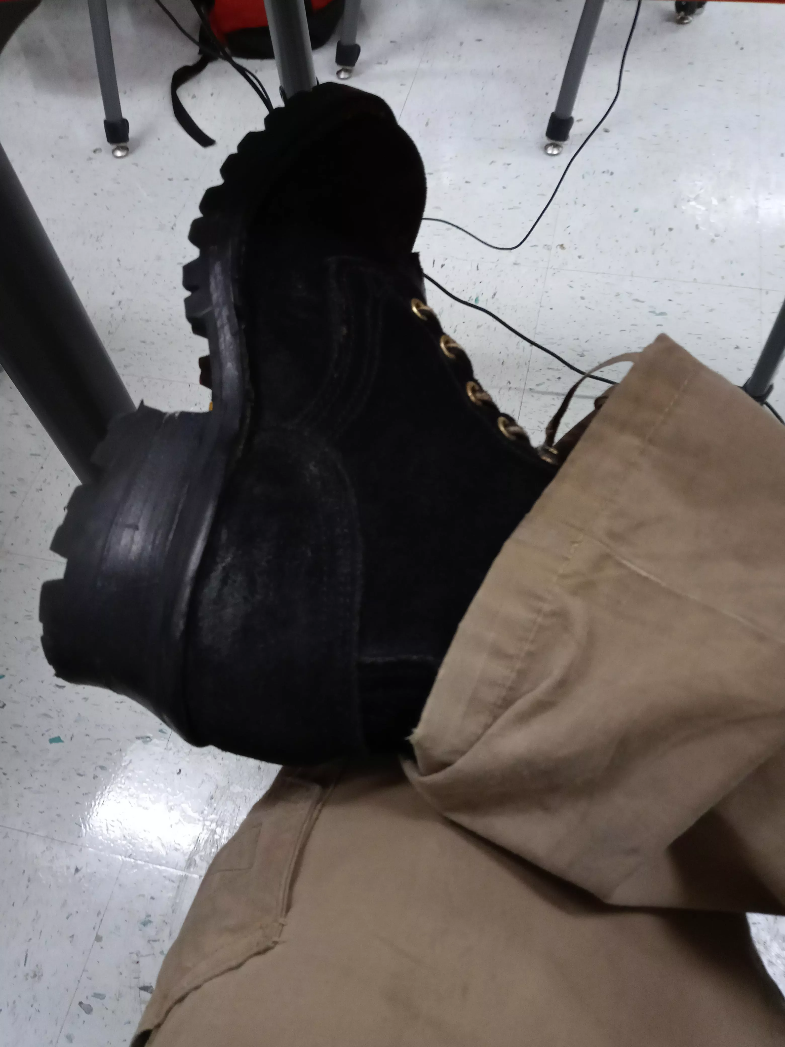 My Nick's boots are even better at school