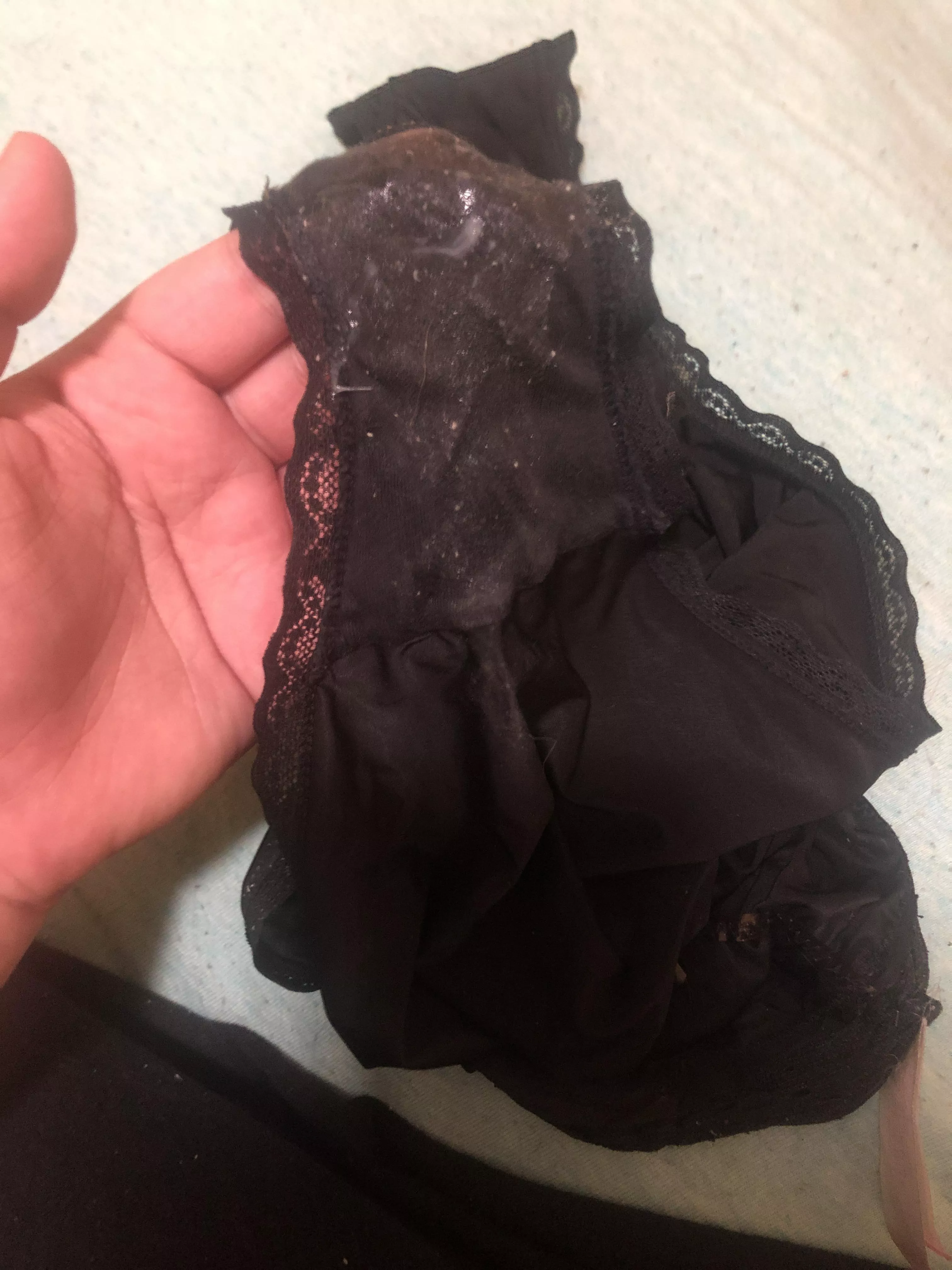 My panties after wearing them for two days