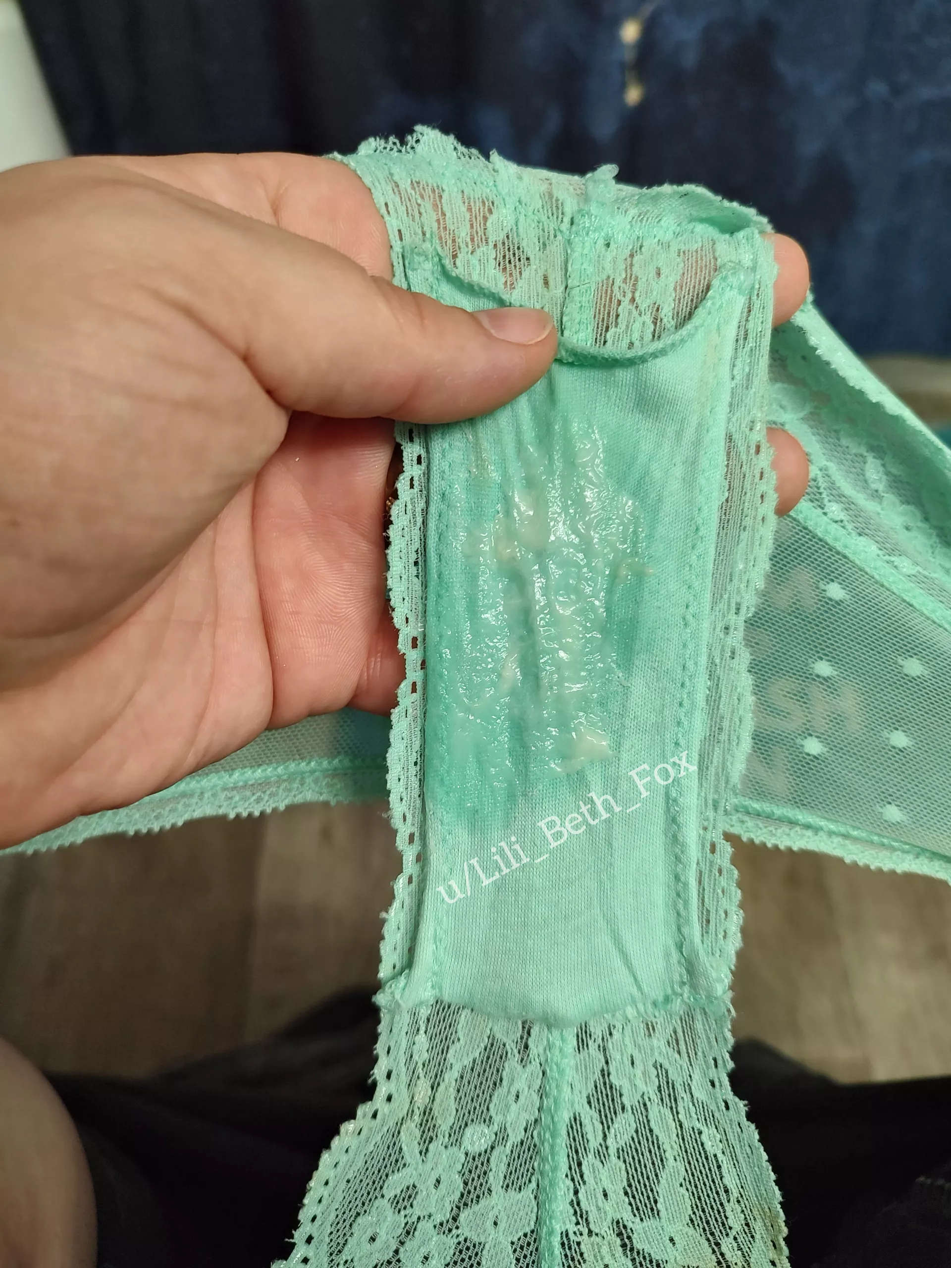 My panties get so creamy and cummy when I'm horny ðŸ’• [OC]