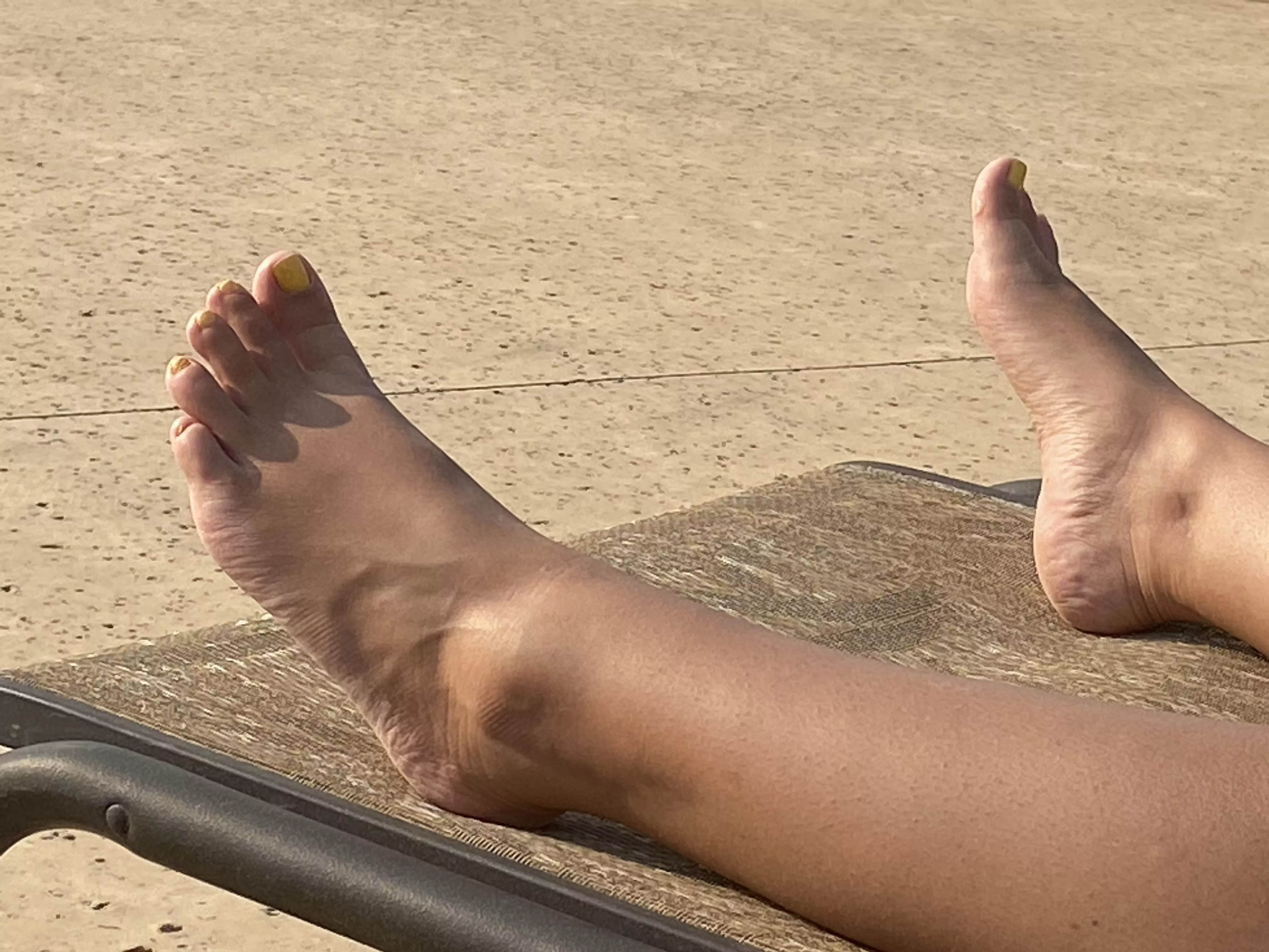 My pretty feet catching some sun.