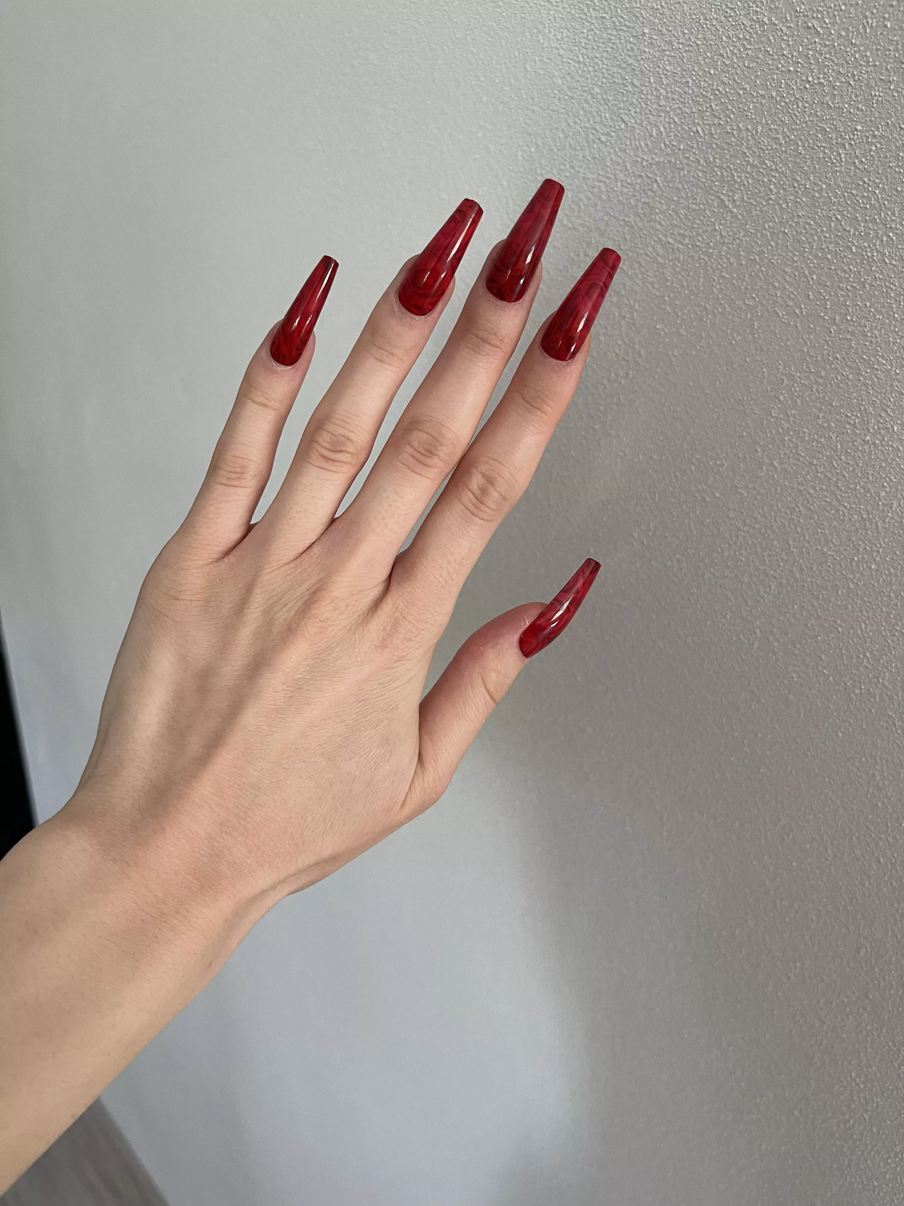 my red long nailsðŸ”¥ðŸ”¥ðŸ”¥