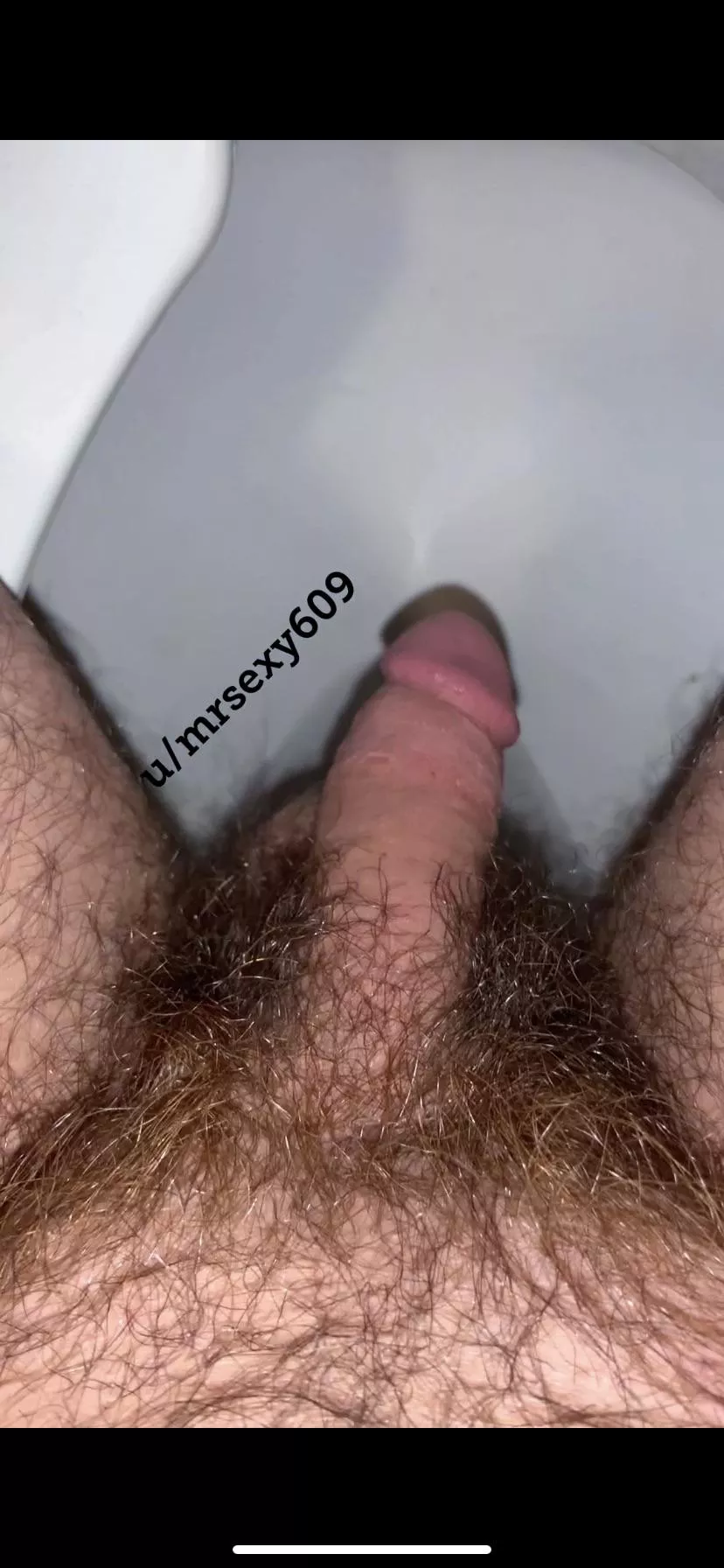 My soft cock and hairy pubes