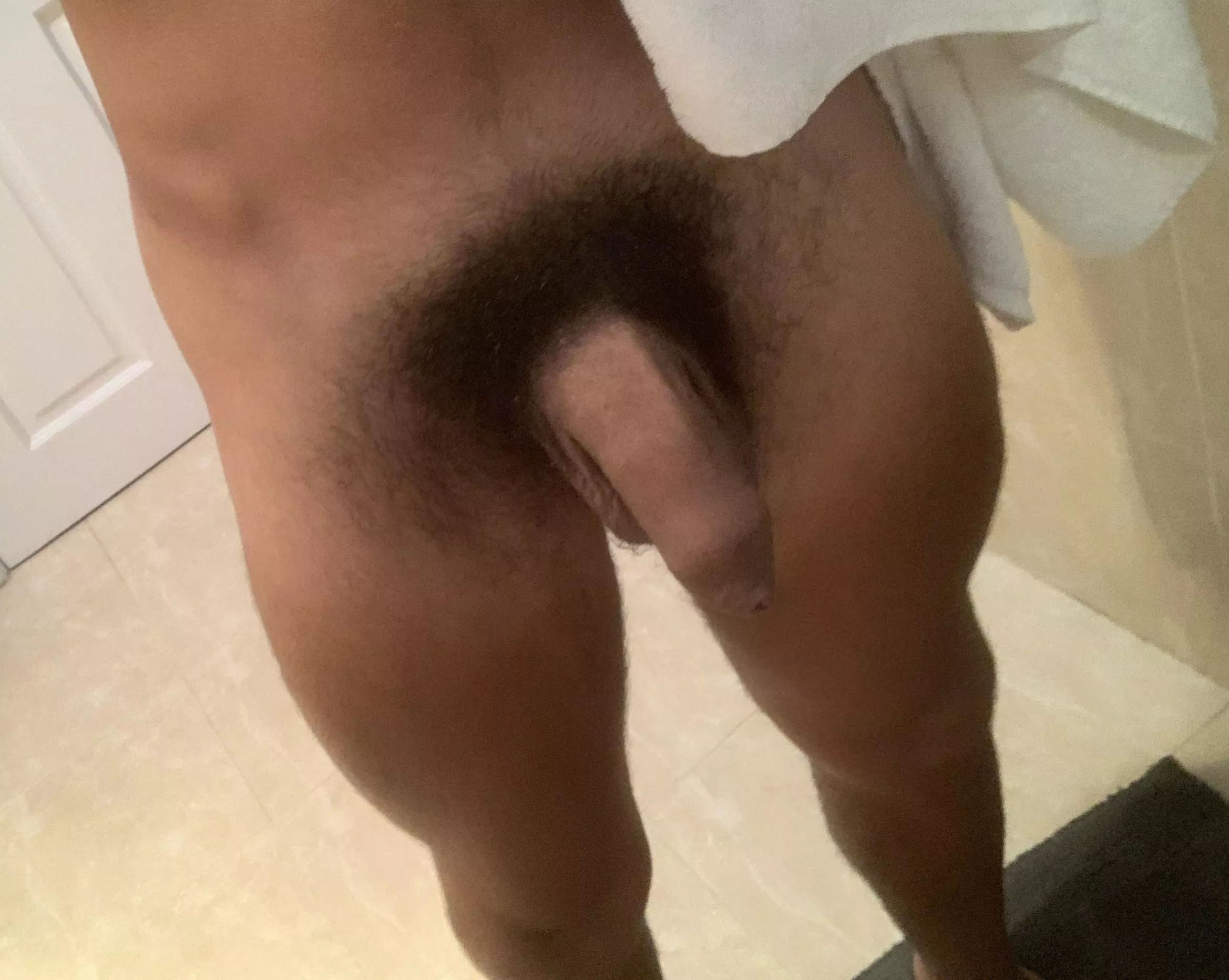 My soft uncut cock fresh out of the shower (M18)