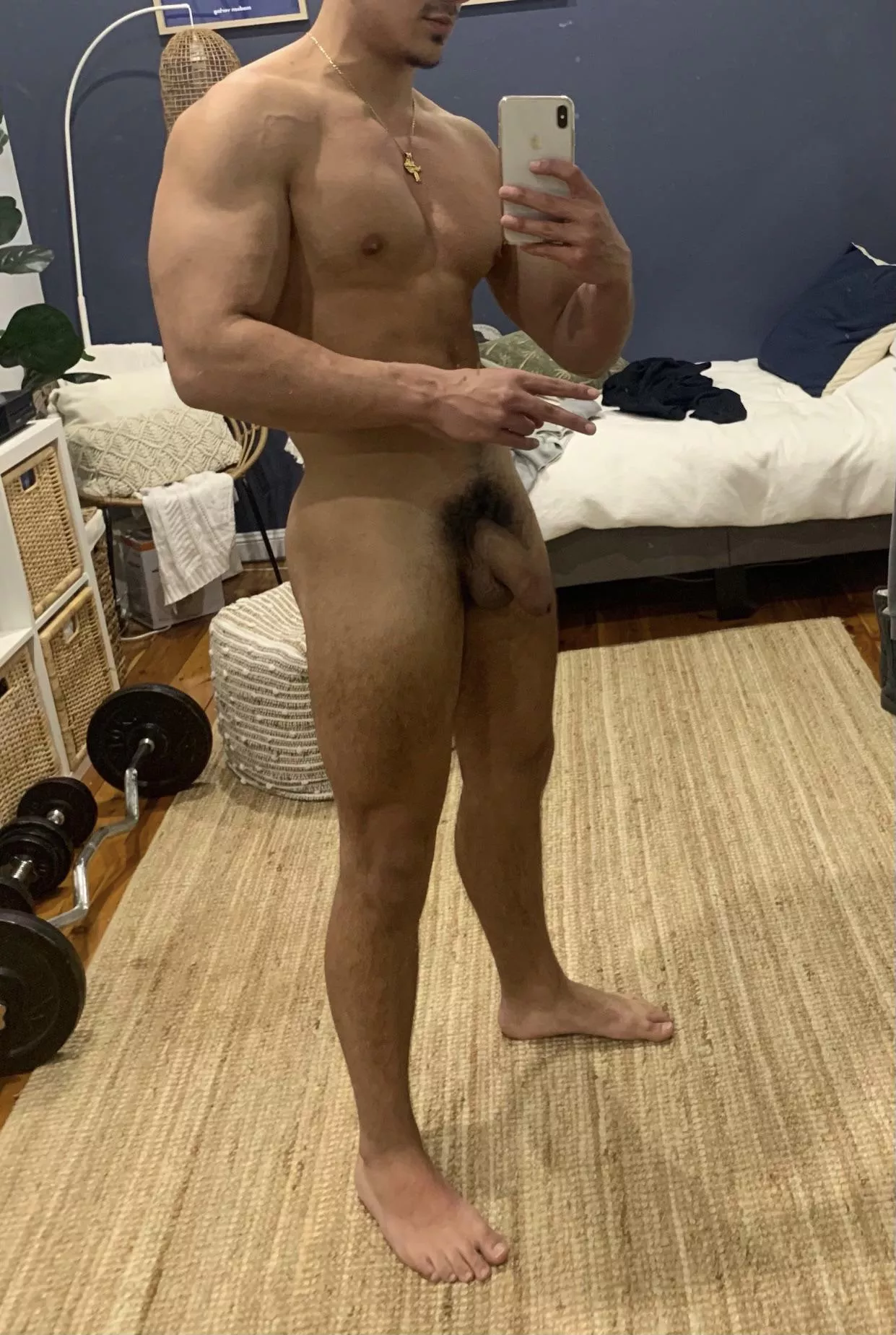 My soft uncut greek cock on a cold morning (M18)