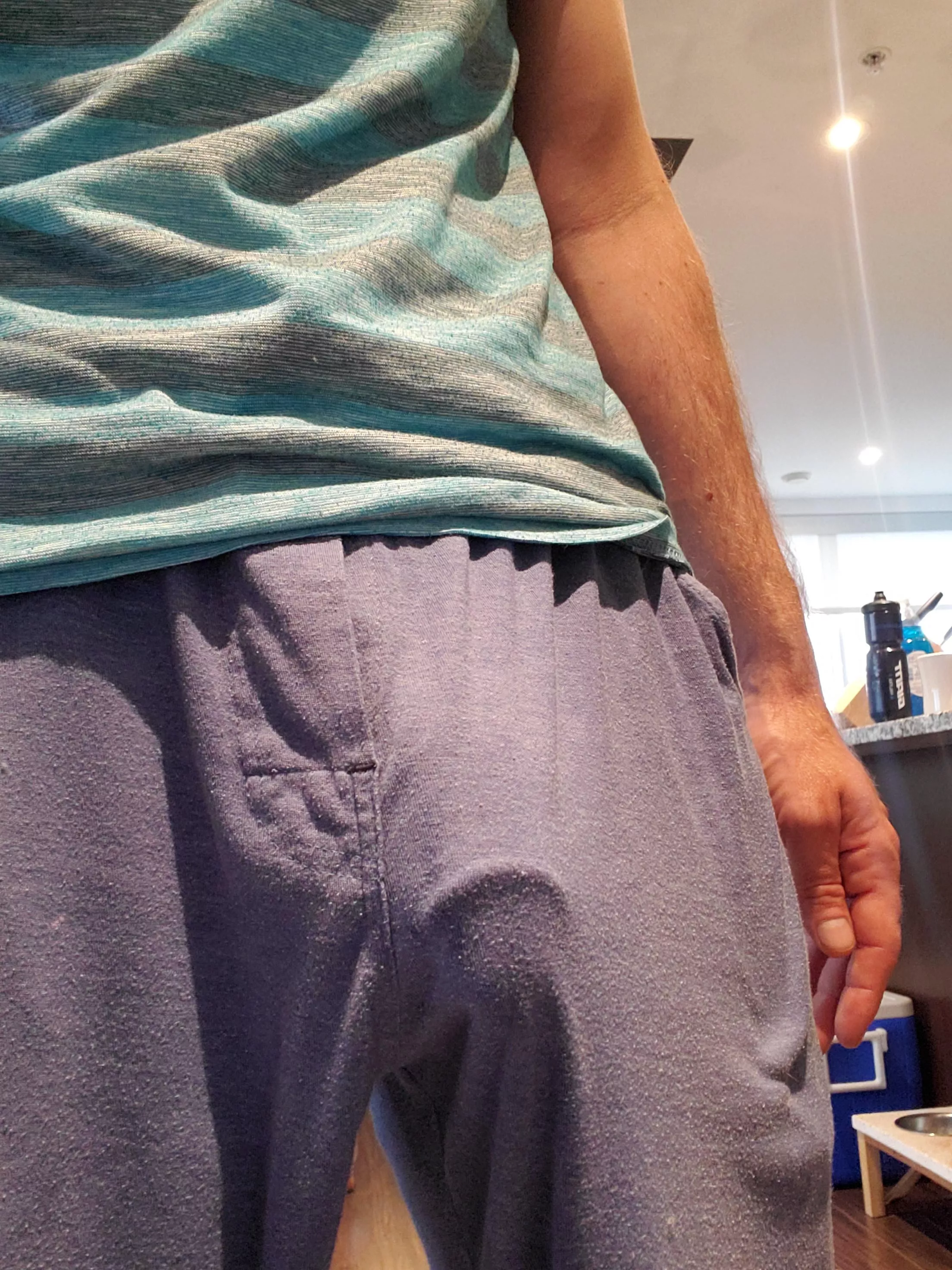 My thin blue shorts