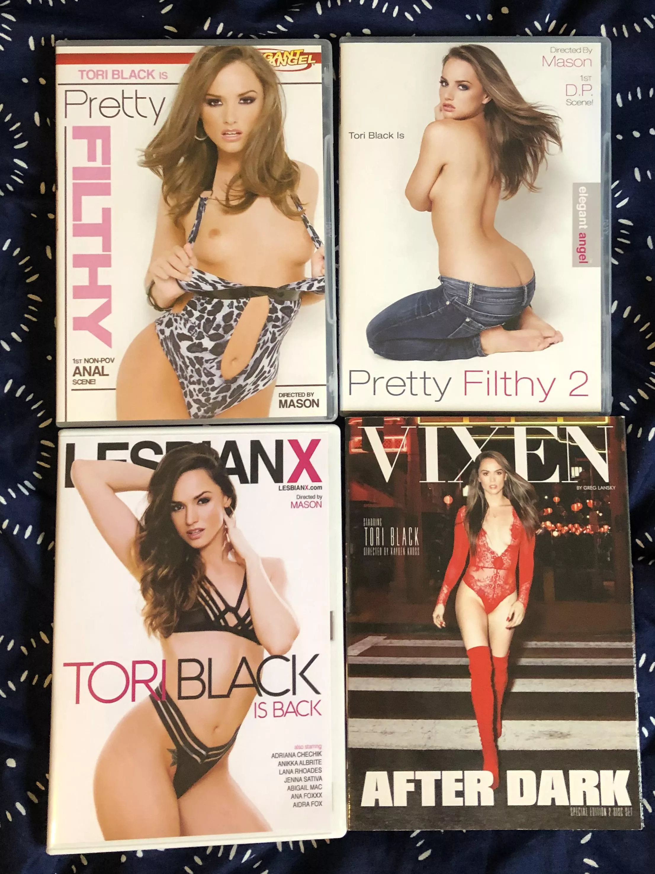 My Tori Black DVD collection. Also own both her fleshlights, have been a big fan for a long time.